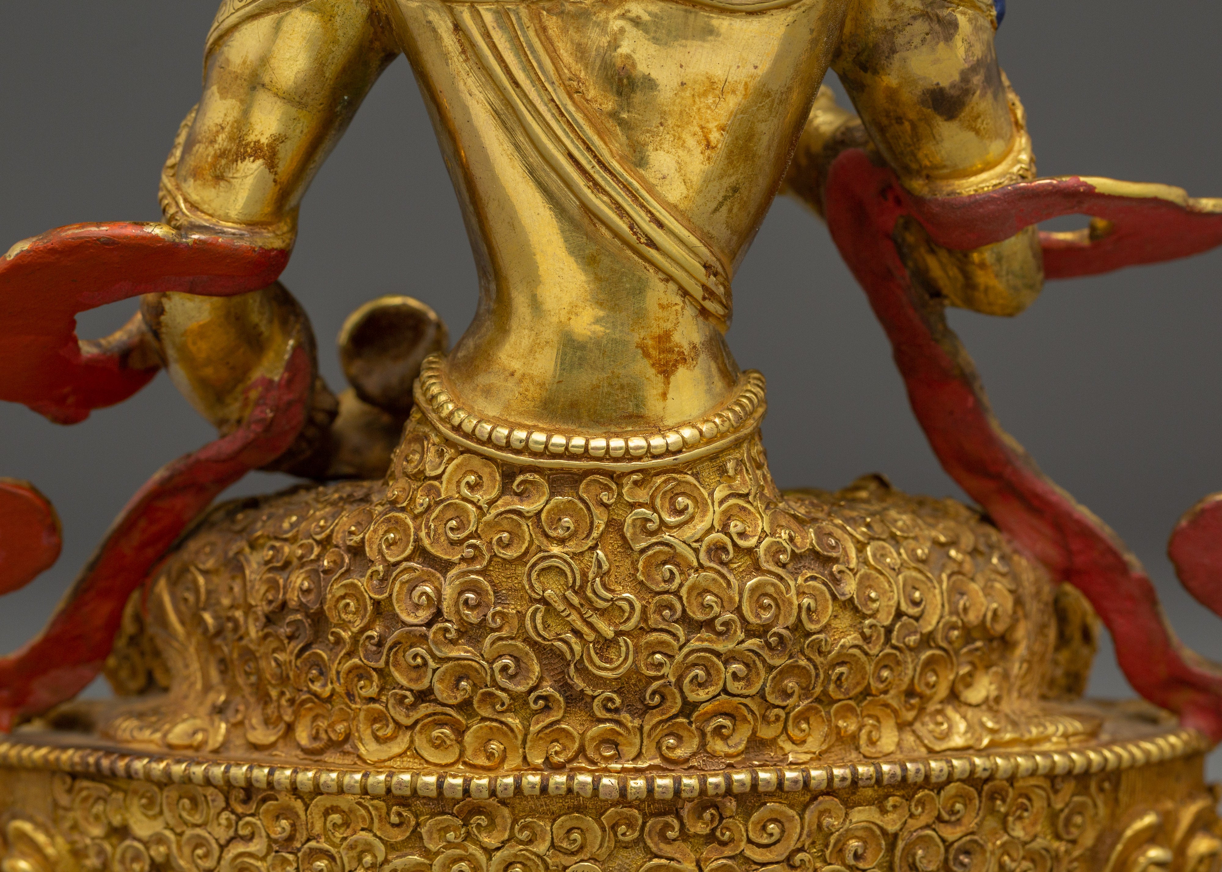 Copper Vajrasattva Sculpture for Spiritual Altar | Tibetan Deity of Purification and Wisdom