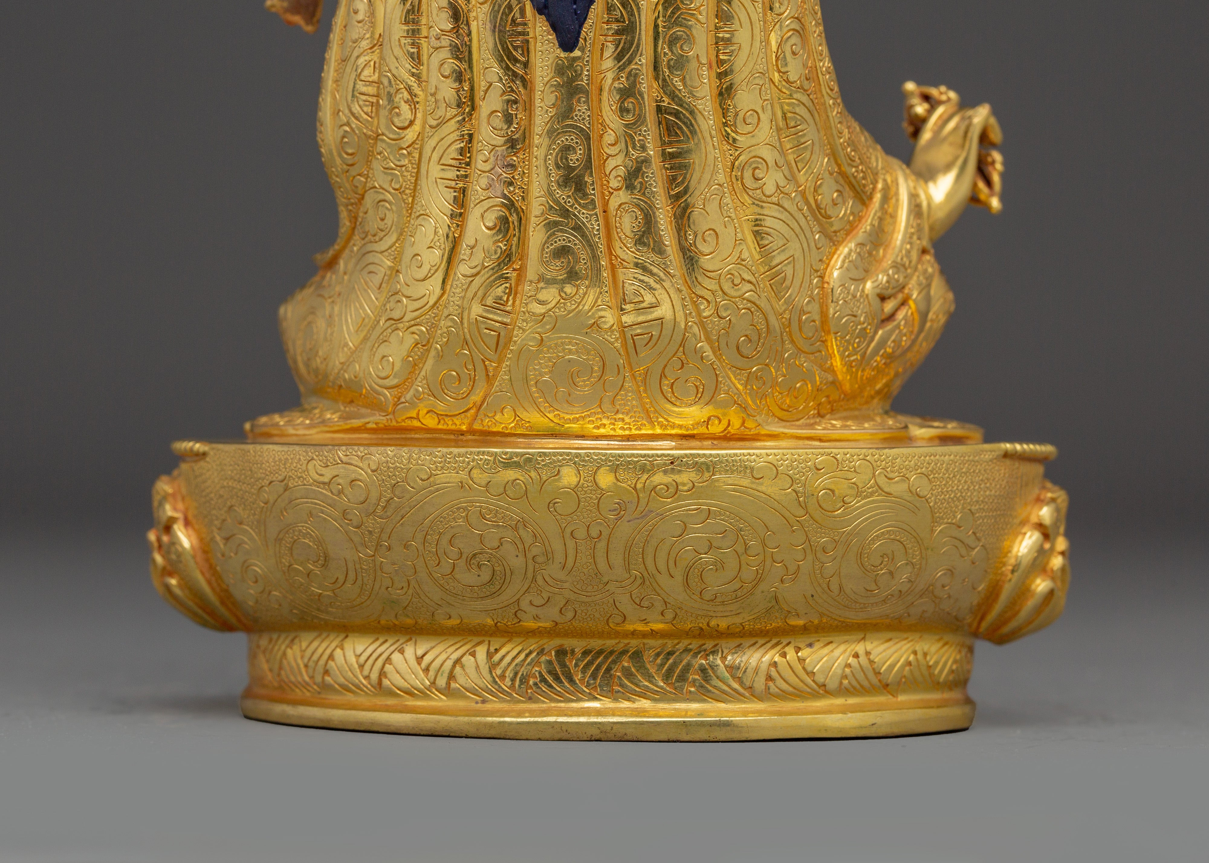 Meditation Art of Guru Rinpoche | Handmade Statue for Decor