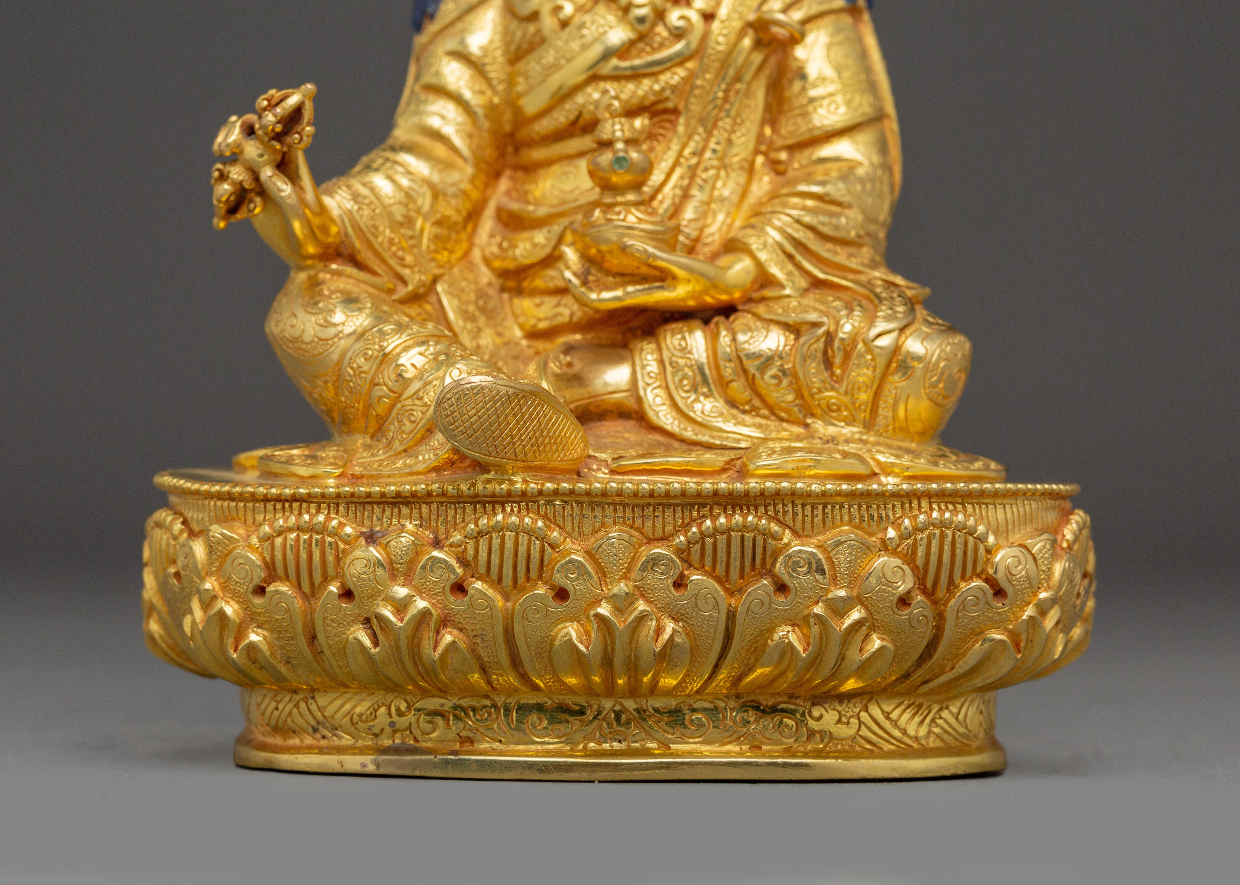 Meditation Art of Guru Rinpoche | Handmade Statue for Decor