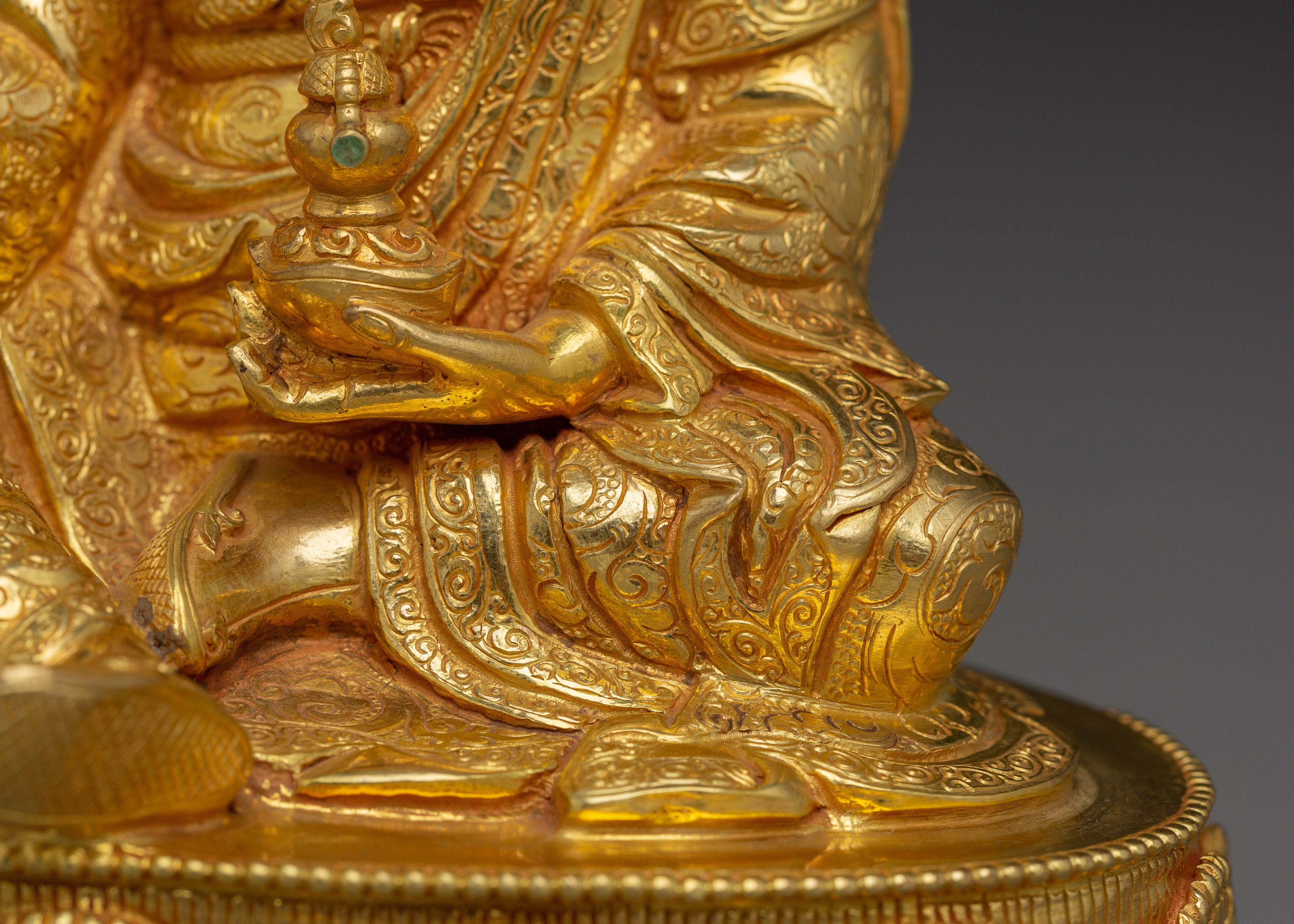 Meditation Art of Guru Rinpoche | Handmade Statue for Decor