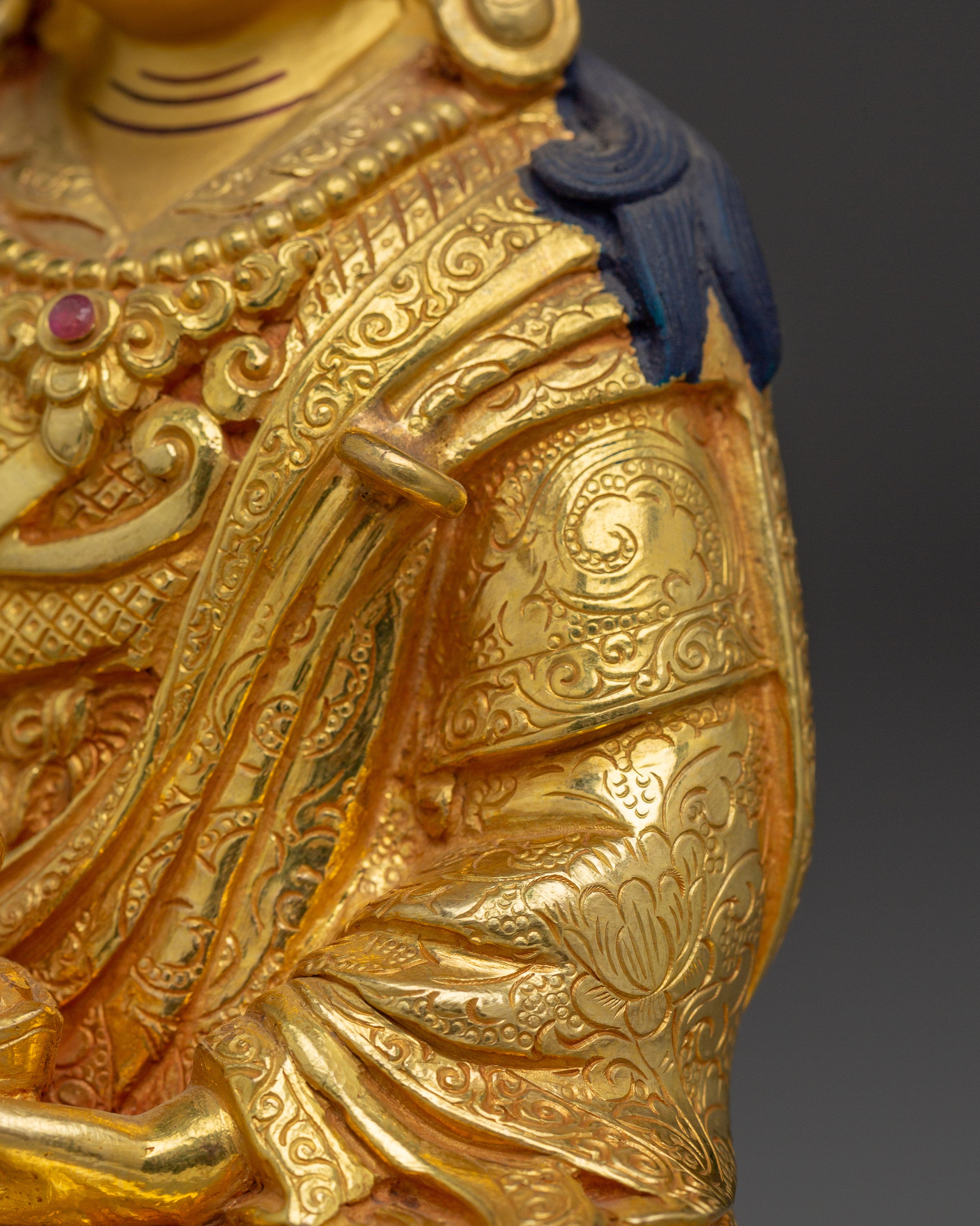 Meditation Art of Guru Rinpoche | Handmade Statue for Decor