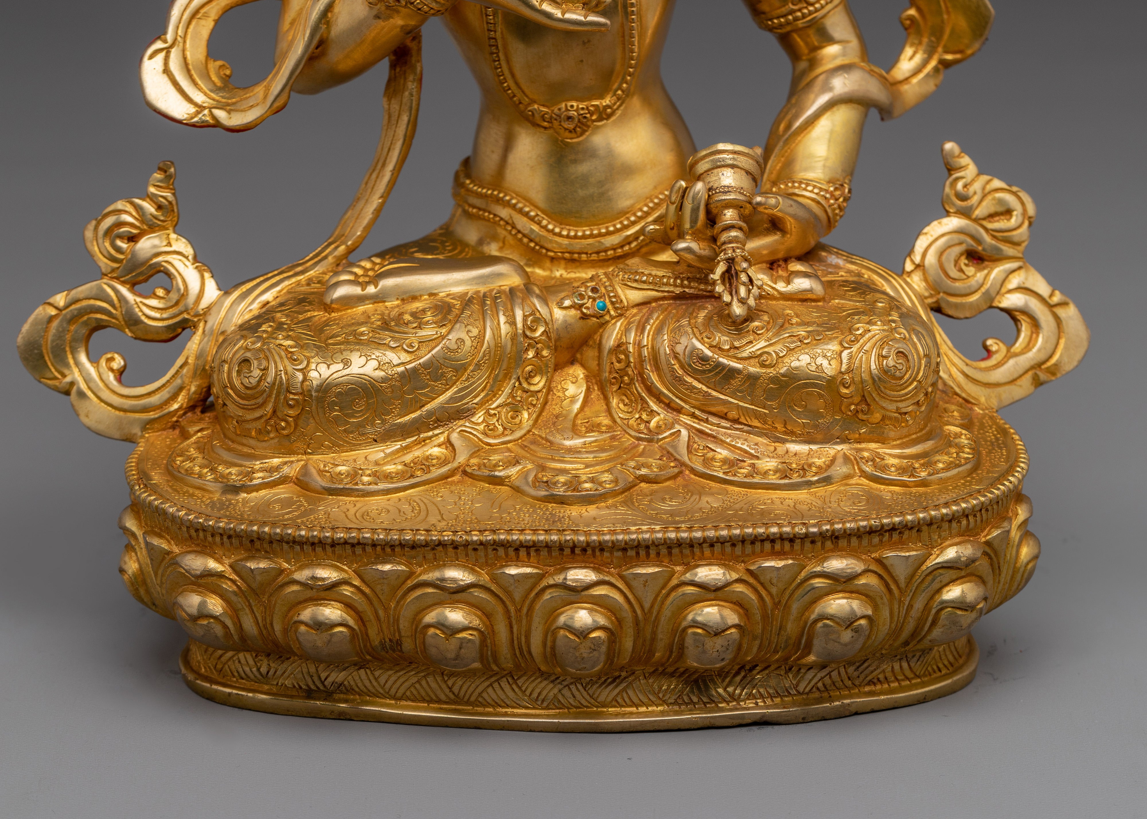 Vajrasattva Buddhist Deity of Purification | Statue in Gold and Copper