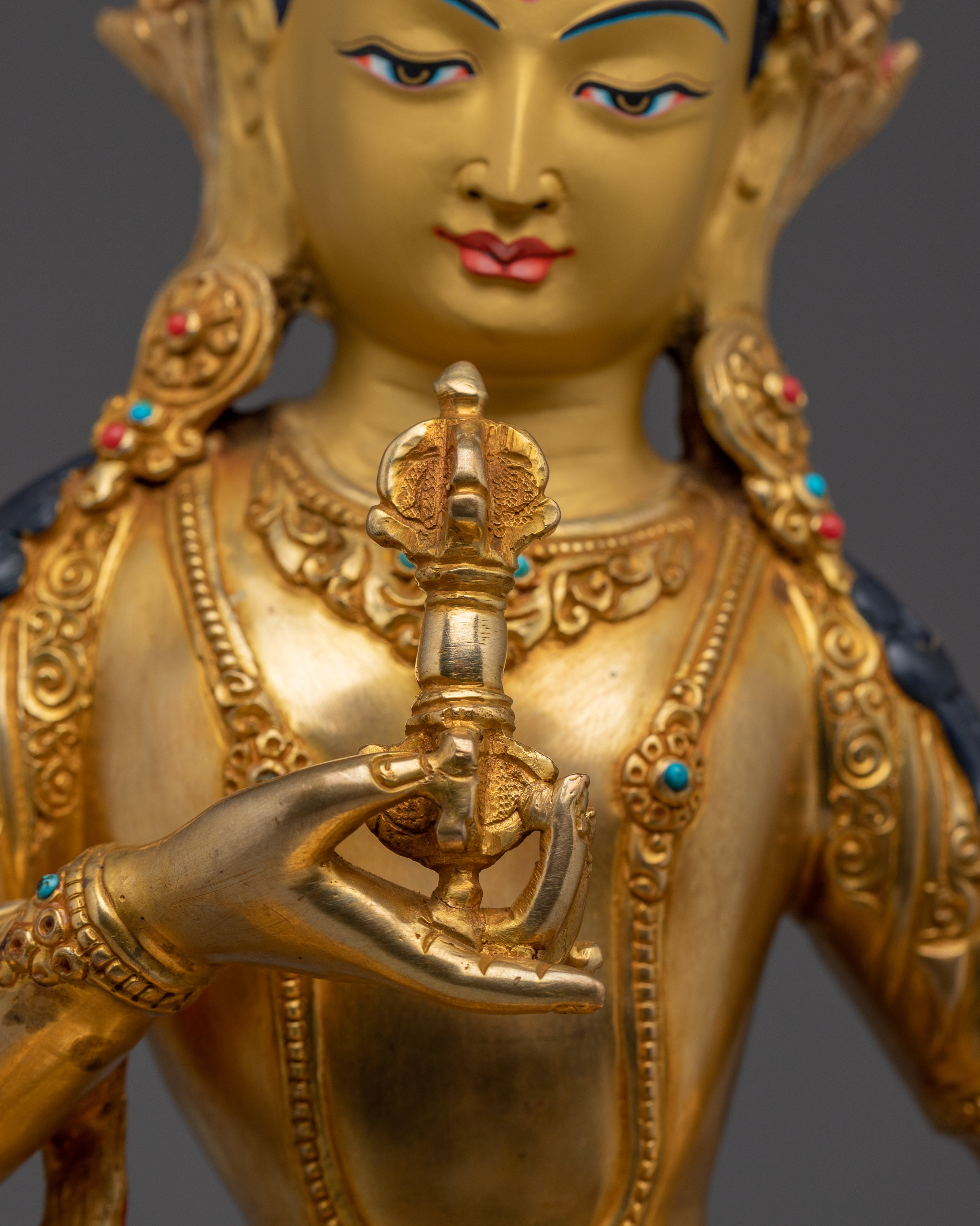 Vajrasattva Buddhist Deity of Purification | Statue in Gold and Copper