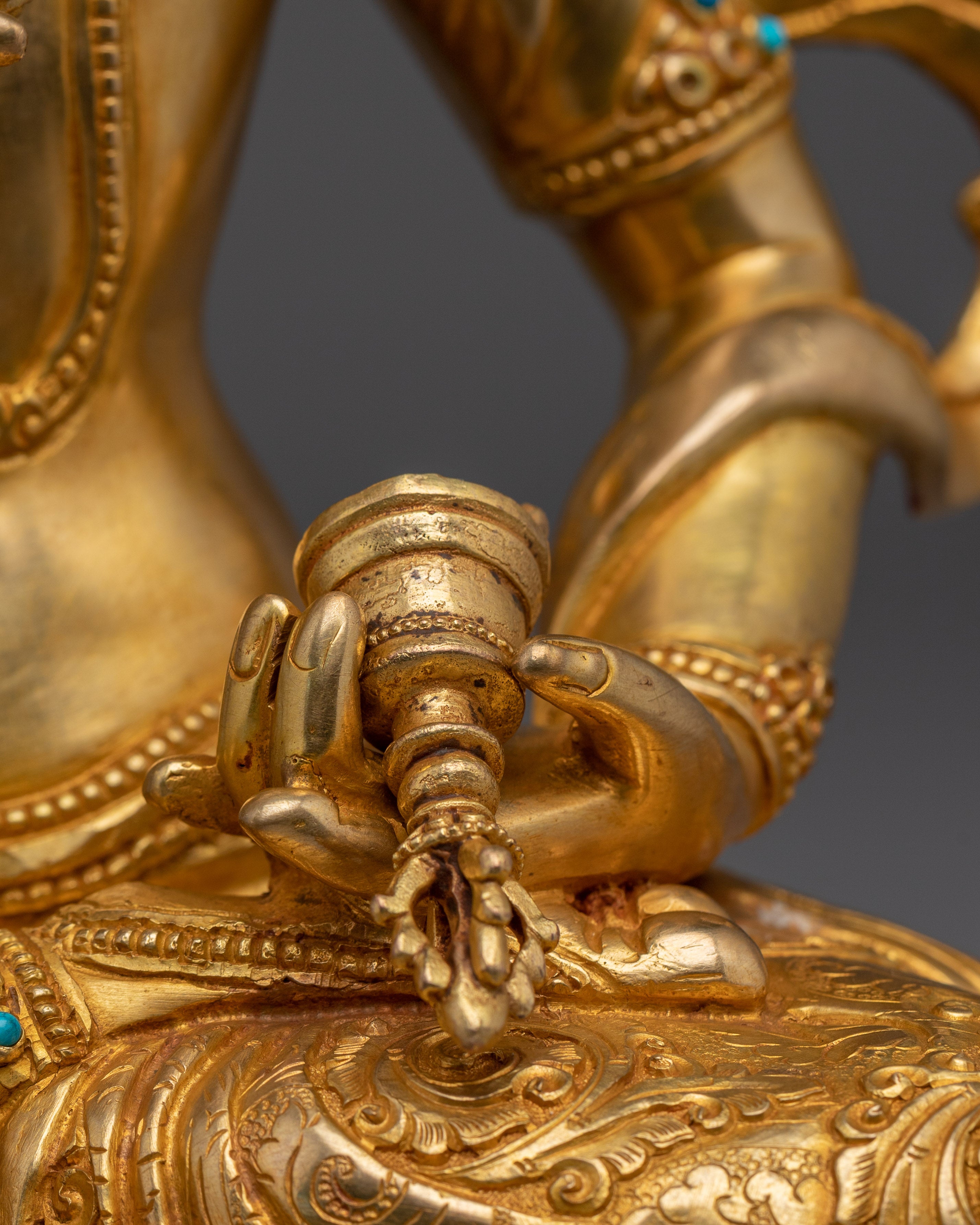 Vajrasattva Buddhist Deity of Purification | Statue in Gold and Copper