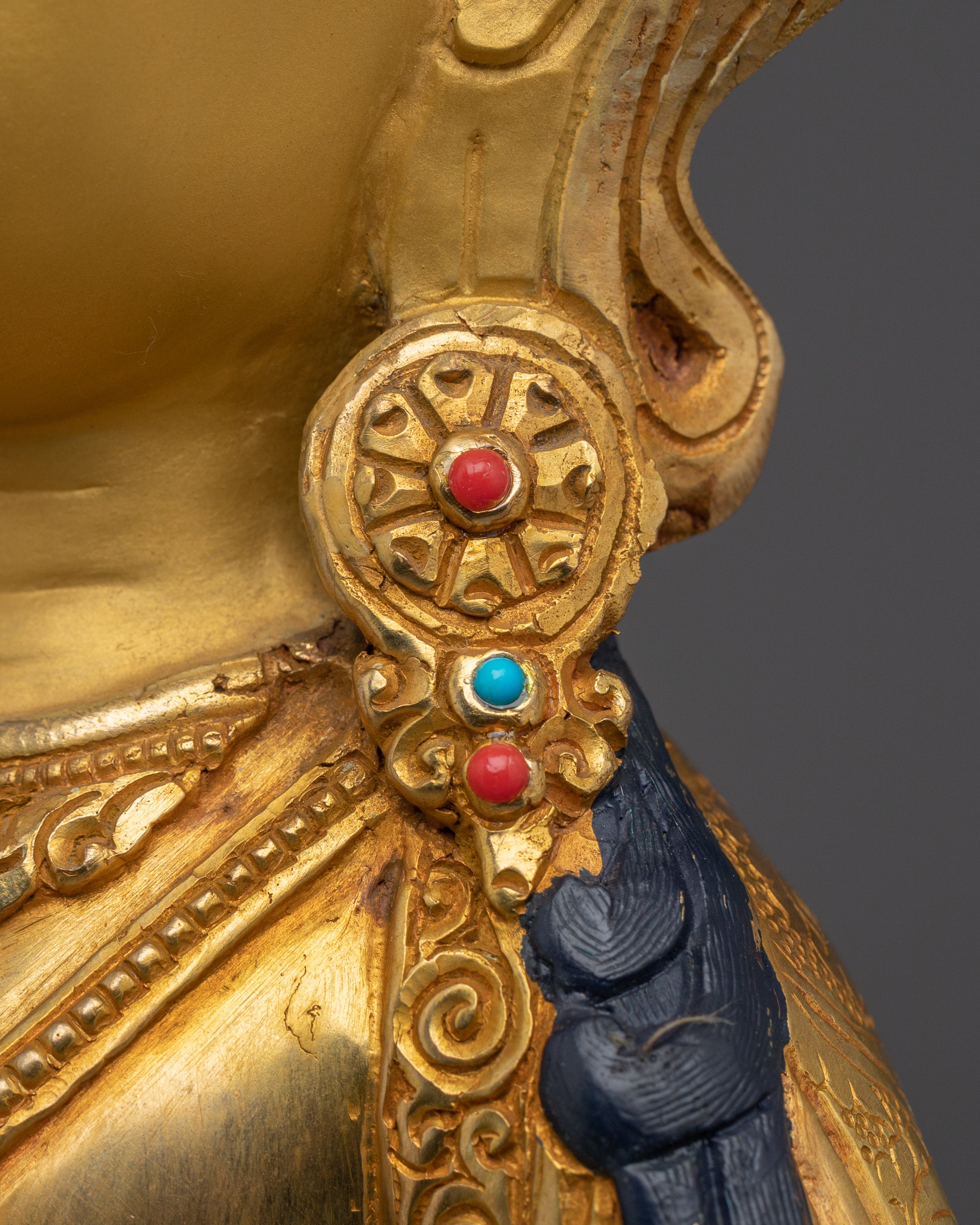 Vajrasattva Buddhist Deity of Purification | Statue in Gold and Copper