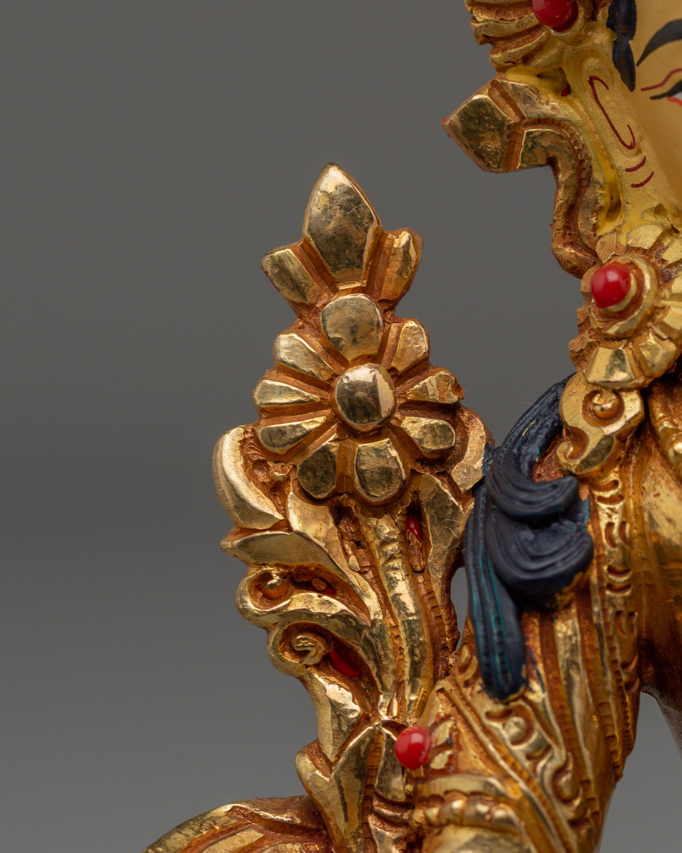 Divine Bodhisattva Green Tara Golden Artwork for Meditation and Decor