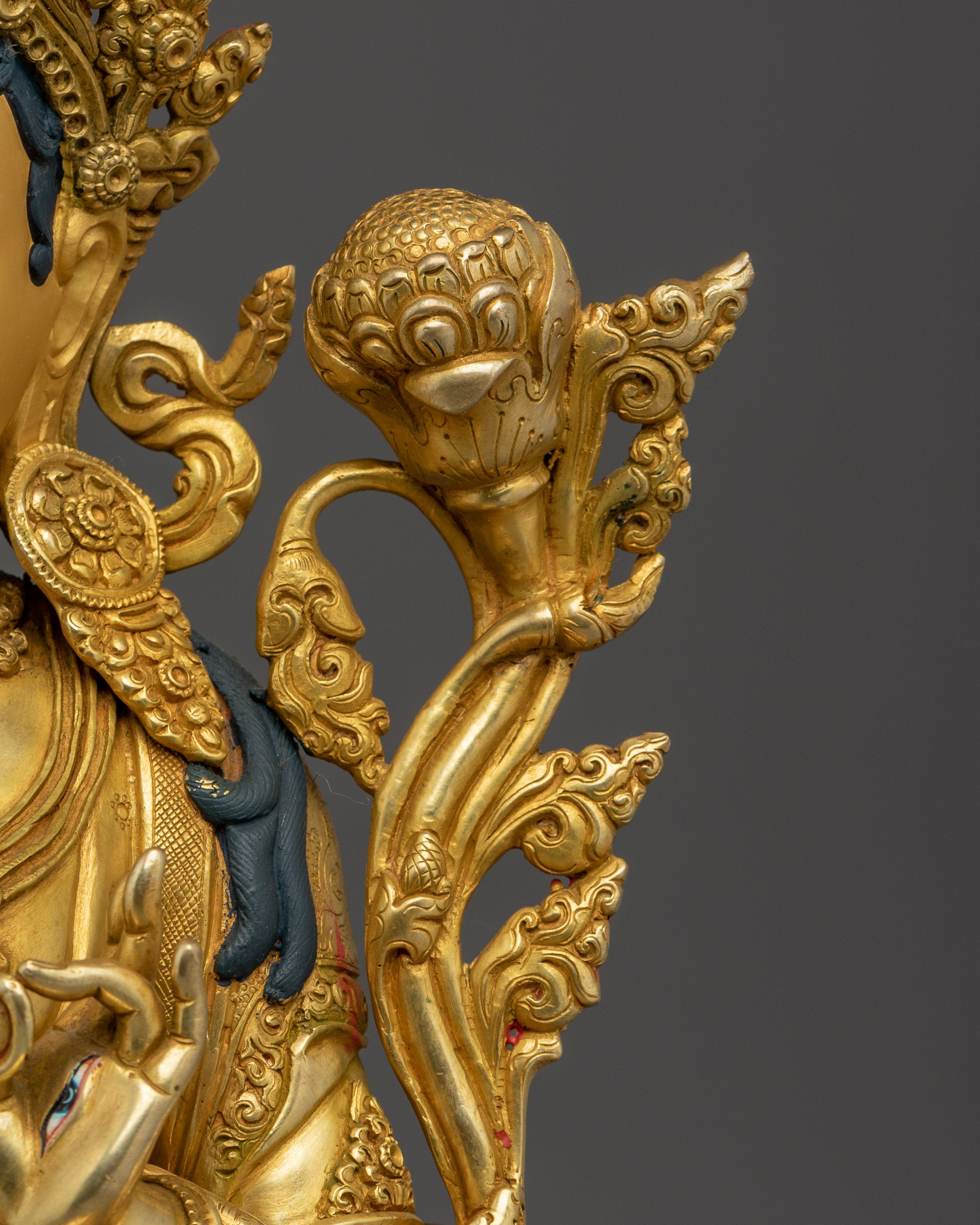 Golden Sita Tara Handmade Statue | Healing Goddess