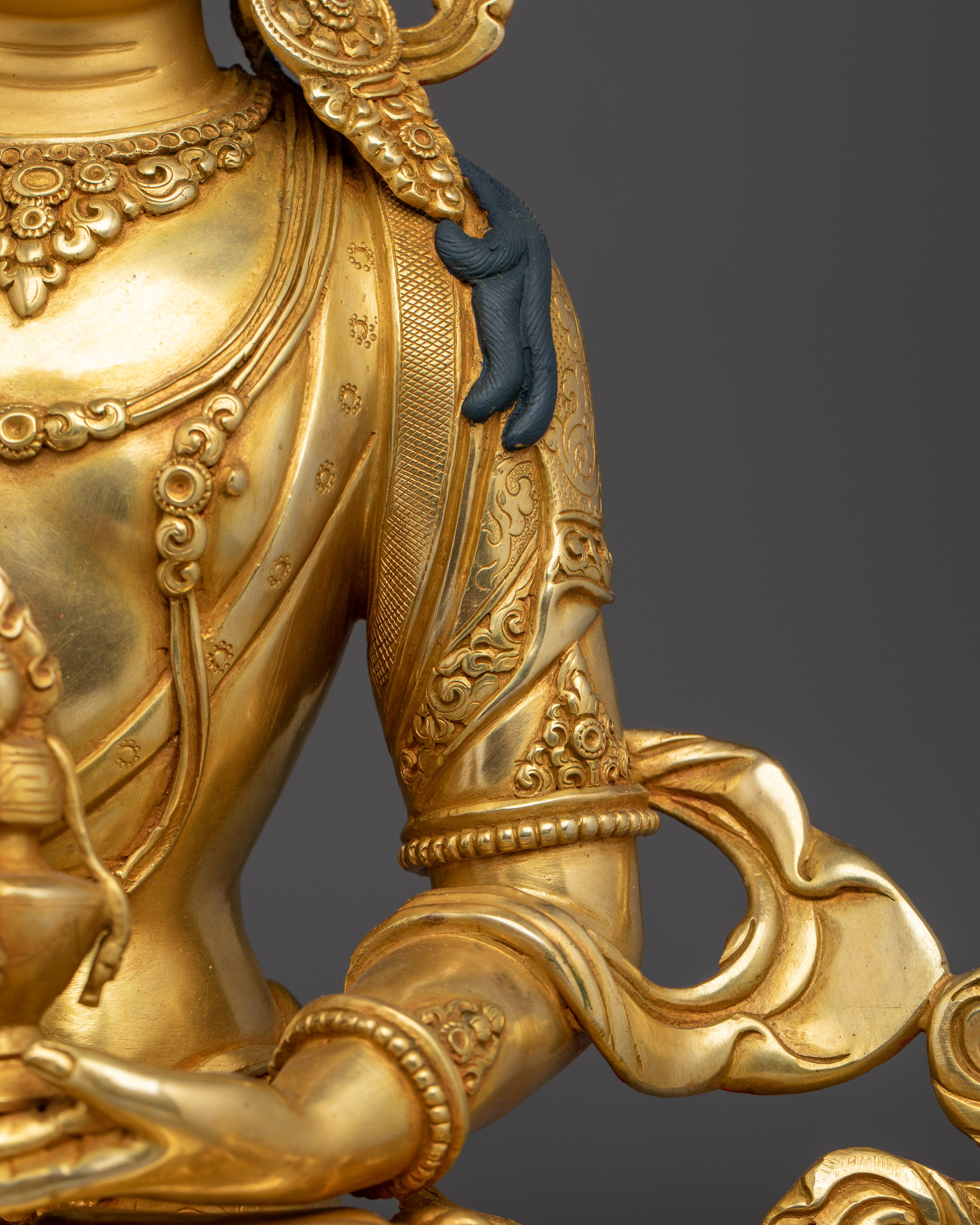 Himalayan Copper Statue of Golden Amitayus | Symbol of Longevity and Blessings