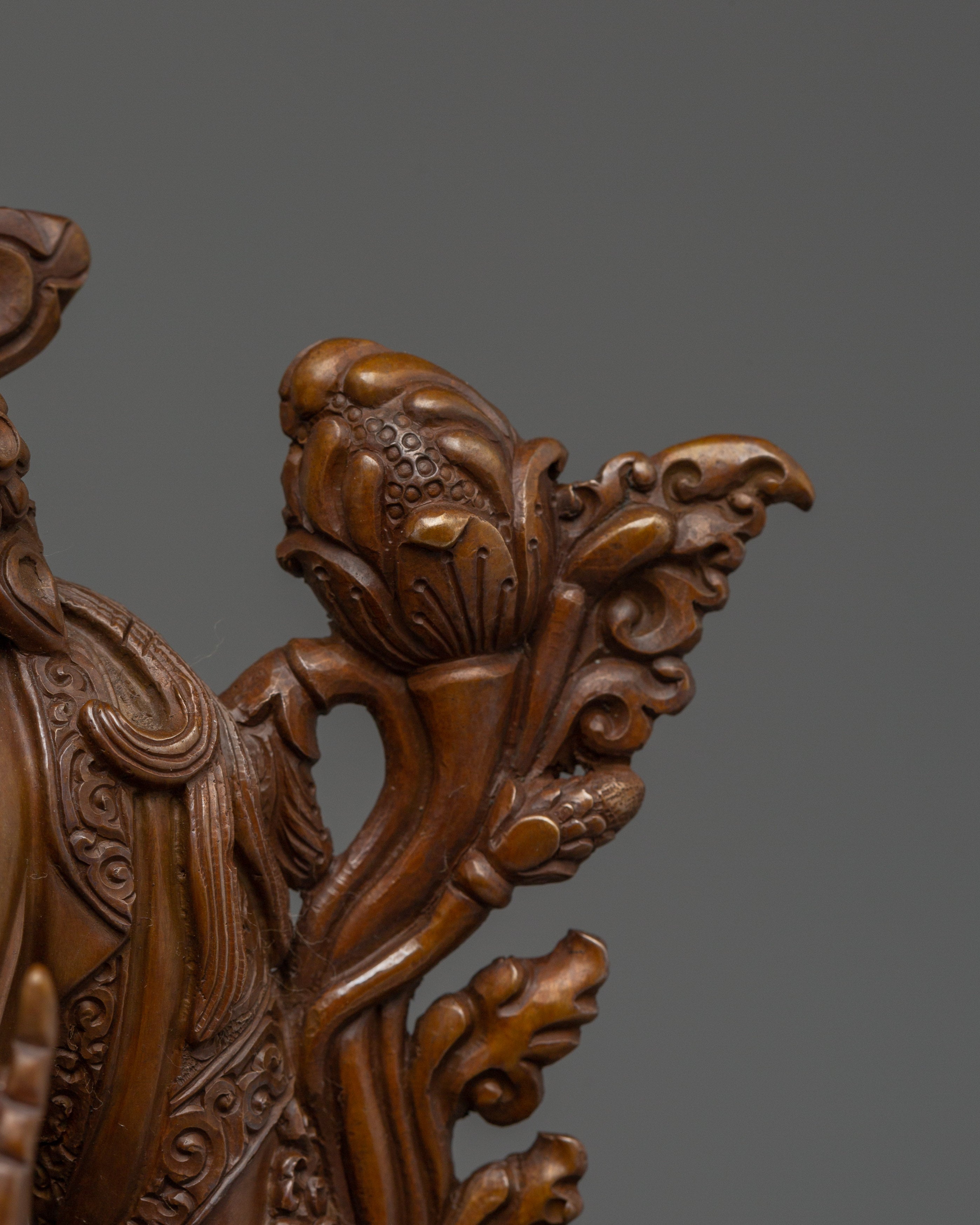 Chocolate Oxidized White Tara Statue | Sita Tara - Tibetan Healing Deity