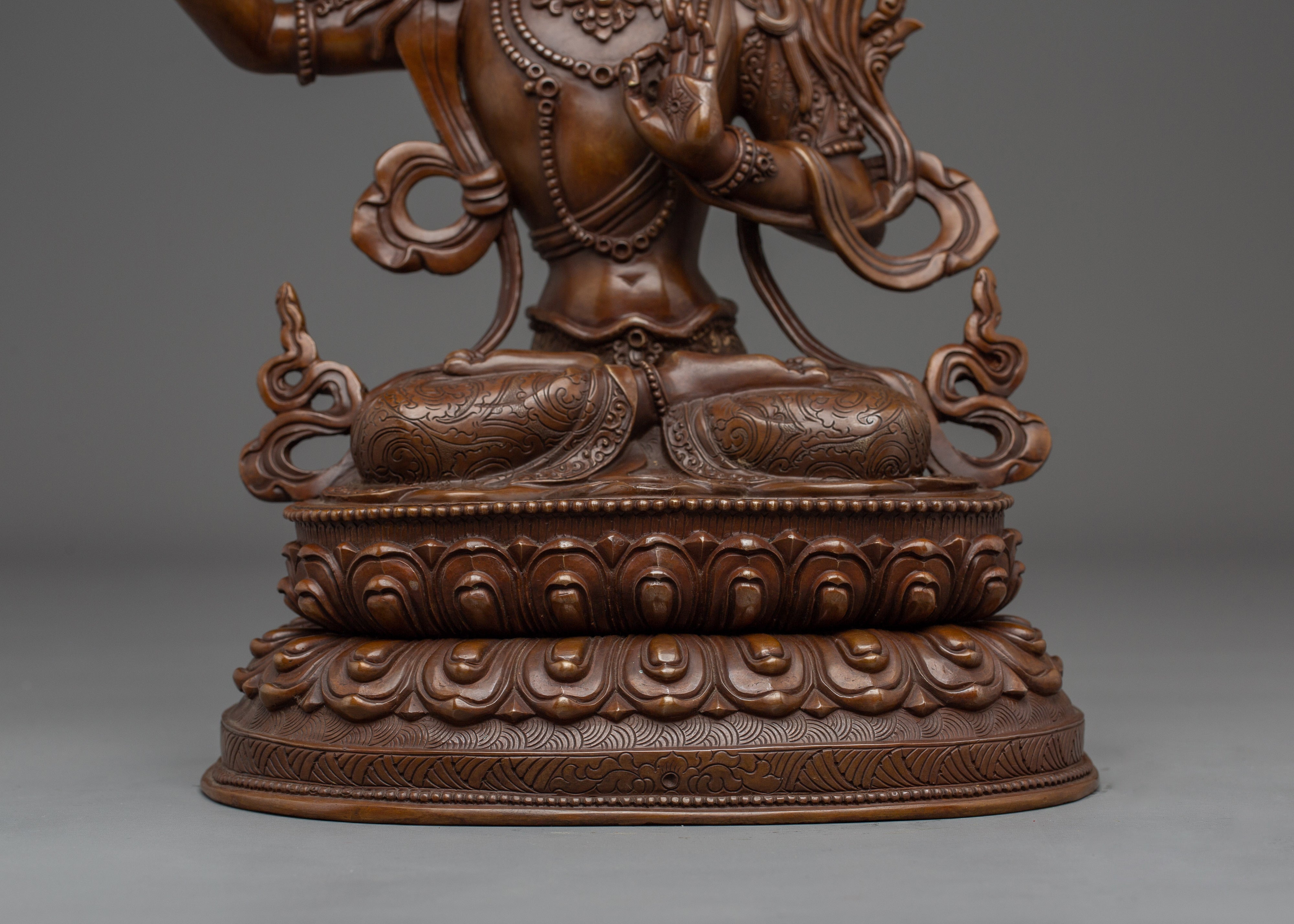 Buddhist Deity Manjushri Sculpture | Wisdom Empowerment Statue