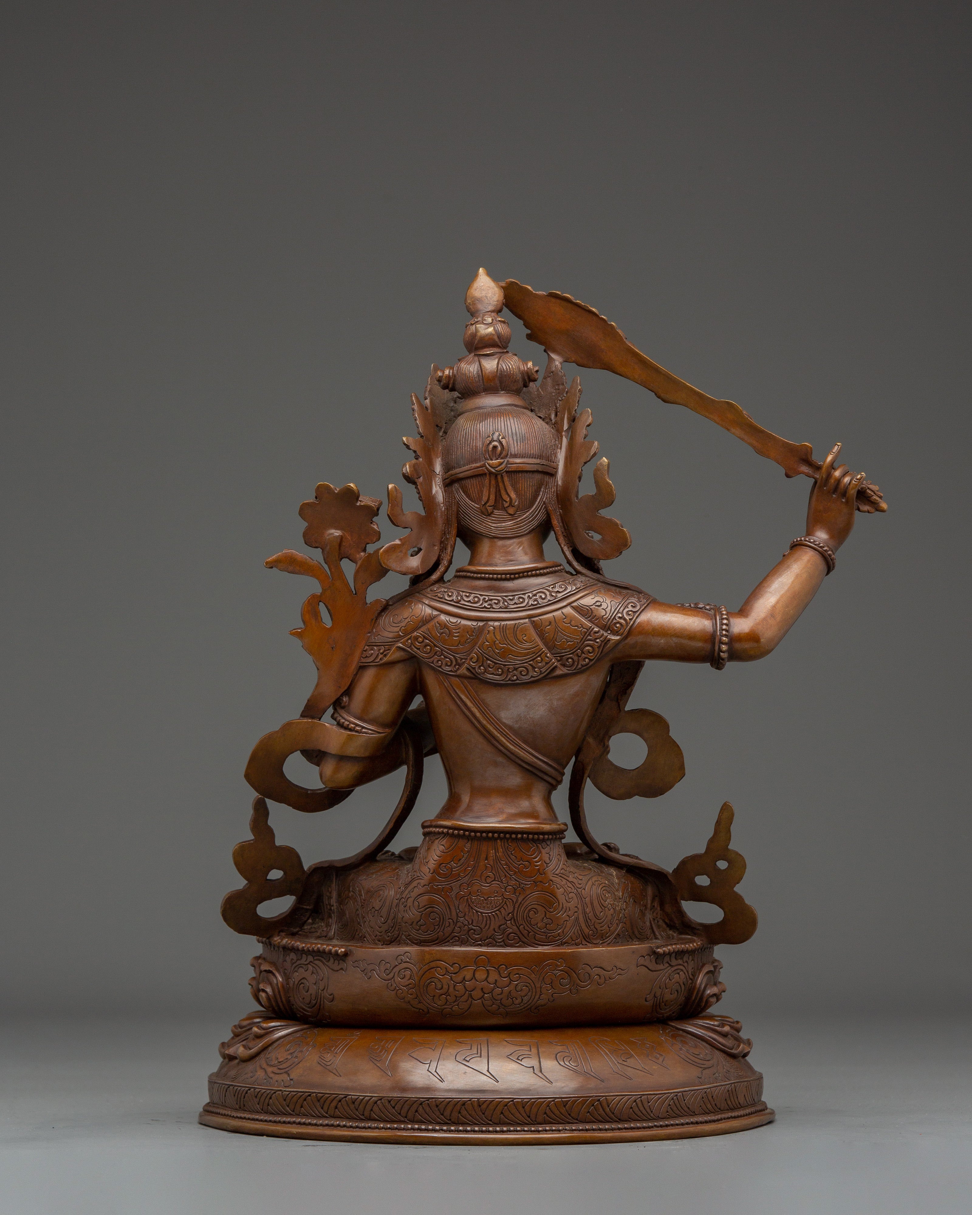 Buddhist Deity Manjushri Sculpture | Wisdom Empowerment Statue