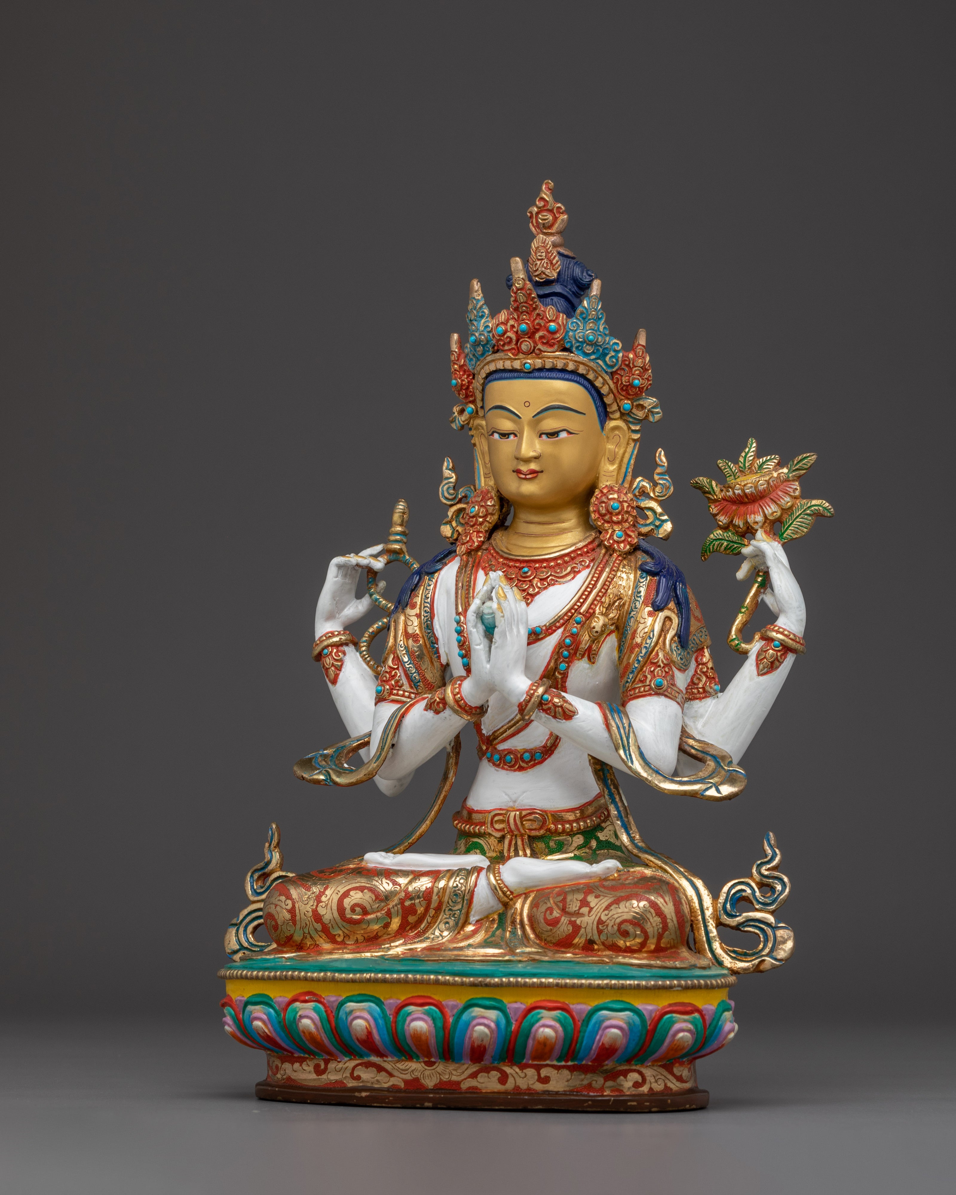 Himalayan Art of Chenrezig Sculpture | Protector of Beings