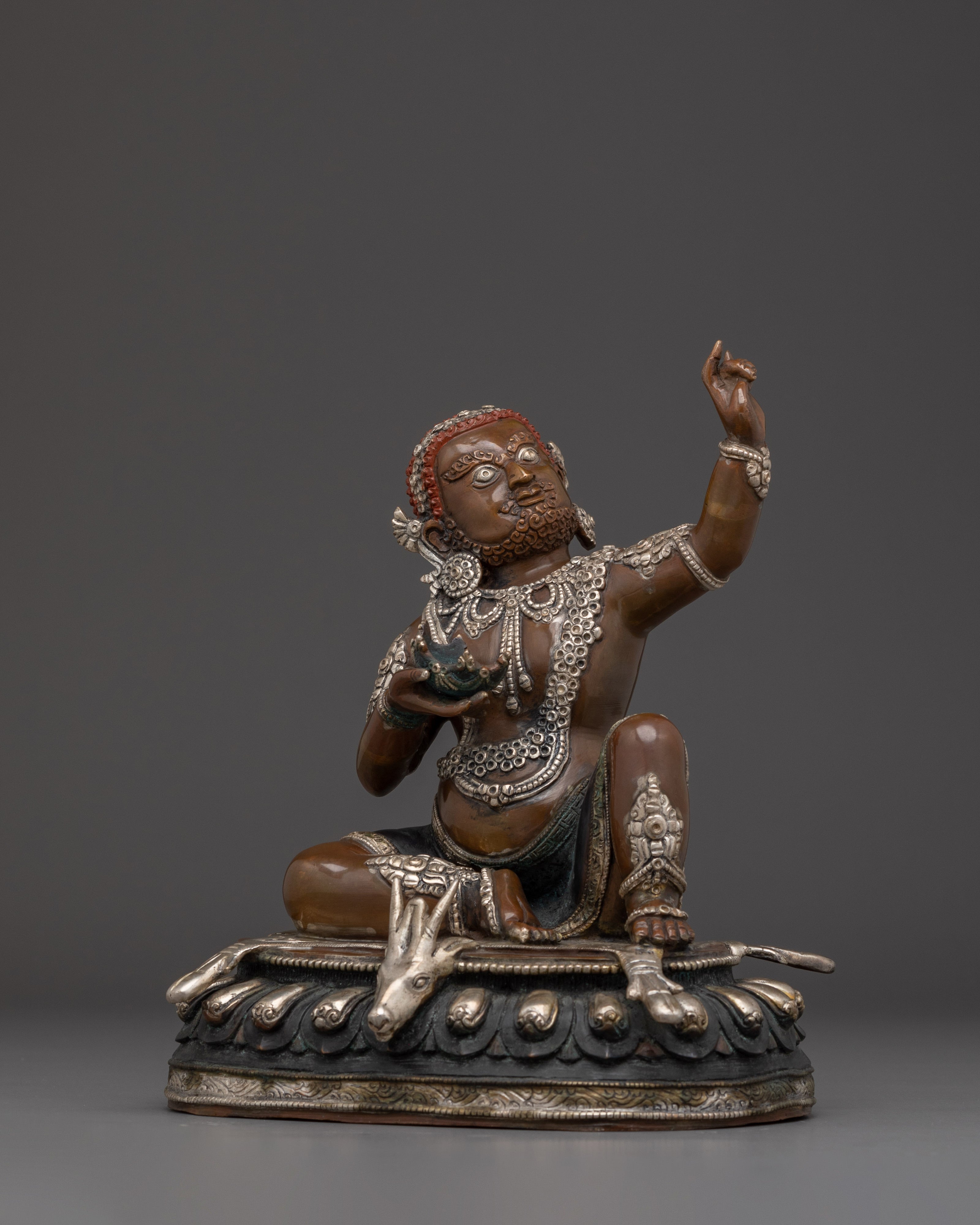 Handmade Virupa Statue | Tibetan Buddhist Yogi