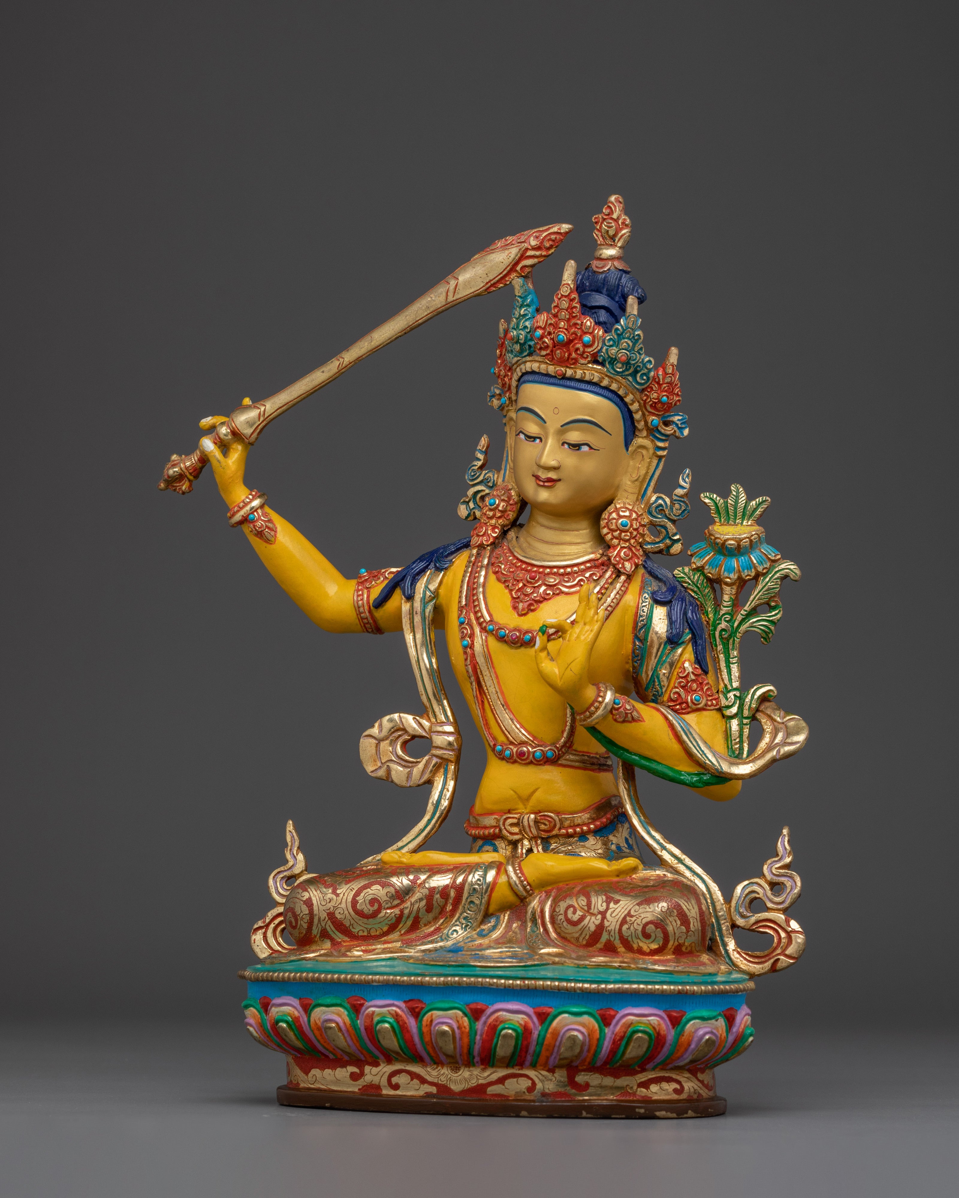 Nepalese Craftsmanship of Manjushri | Bodhisattva of Wisdom