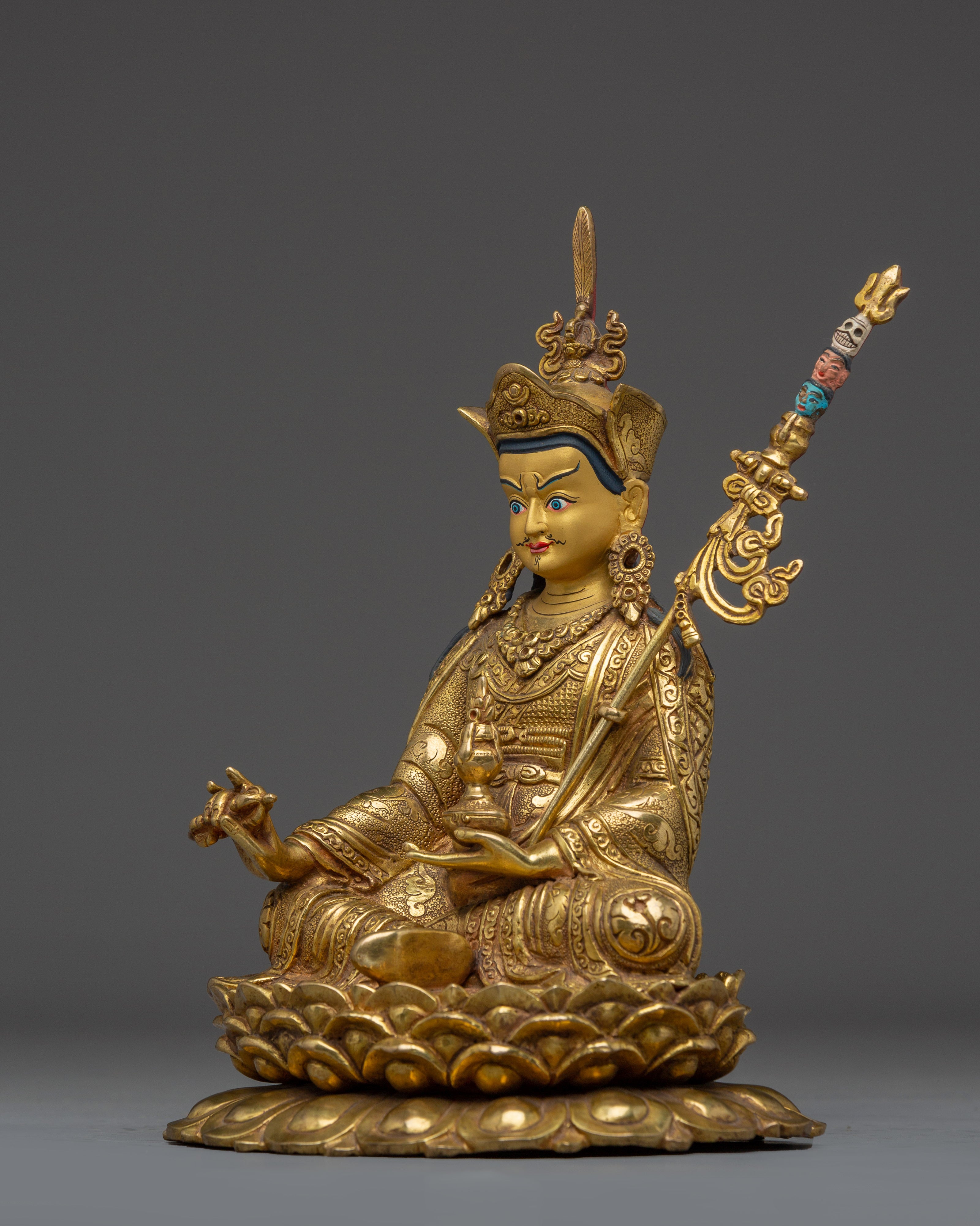Spiritual Teacher Figurine of Guru Rinpoche | Padmasambhava Deity