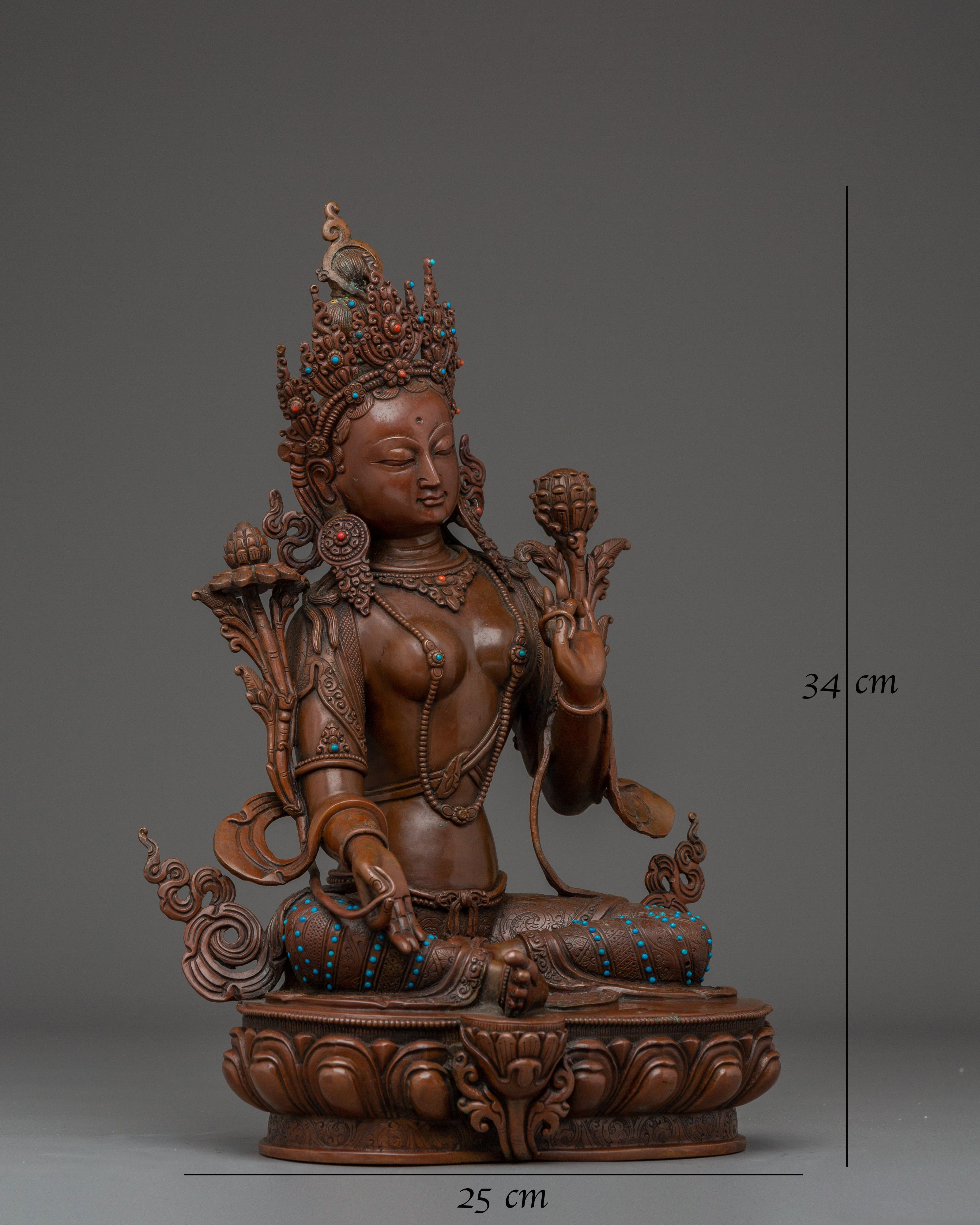 meditation-deity-green-tara-statue