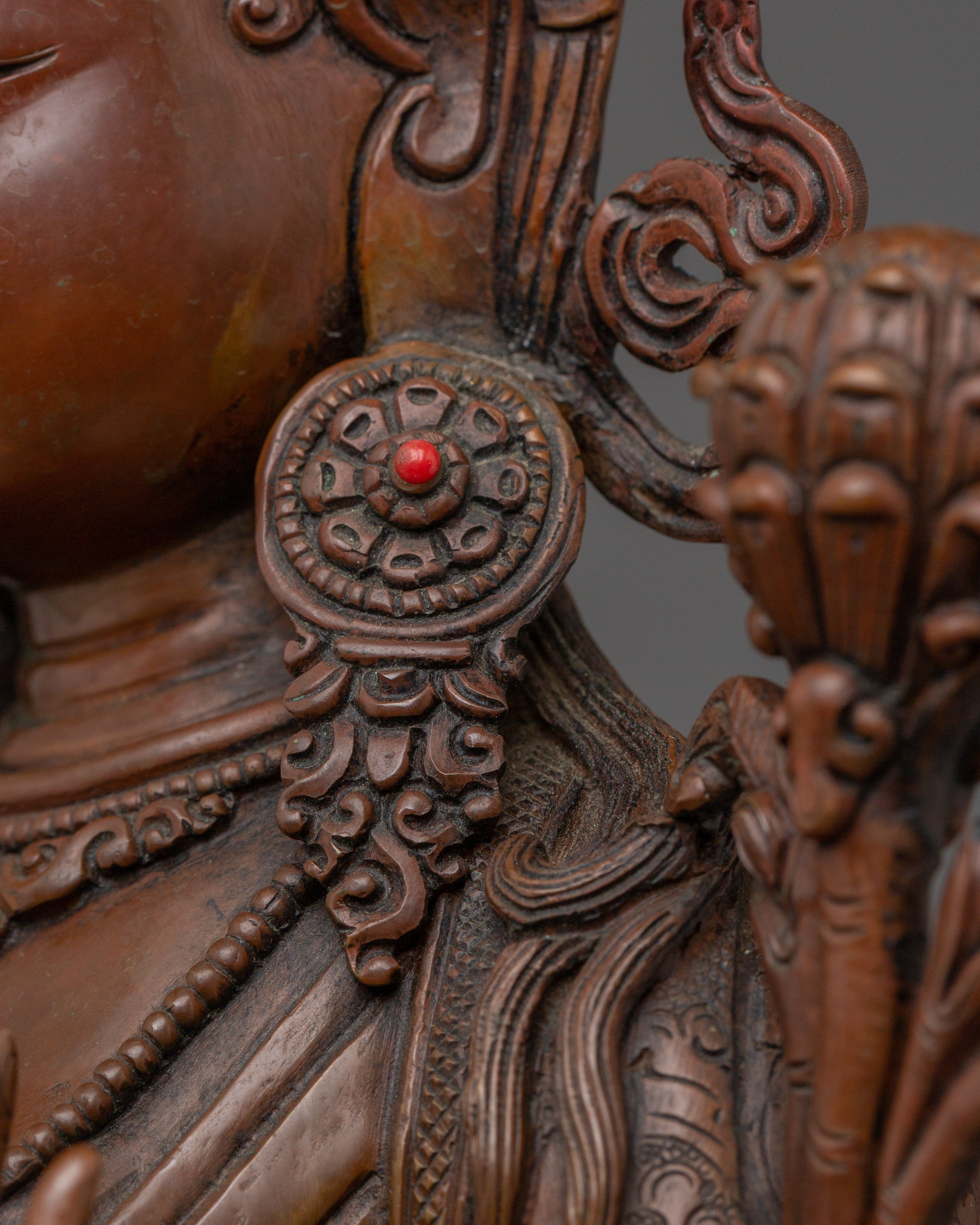 Meditation Deity Green Tara Statue | Female Buddha