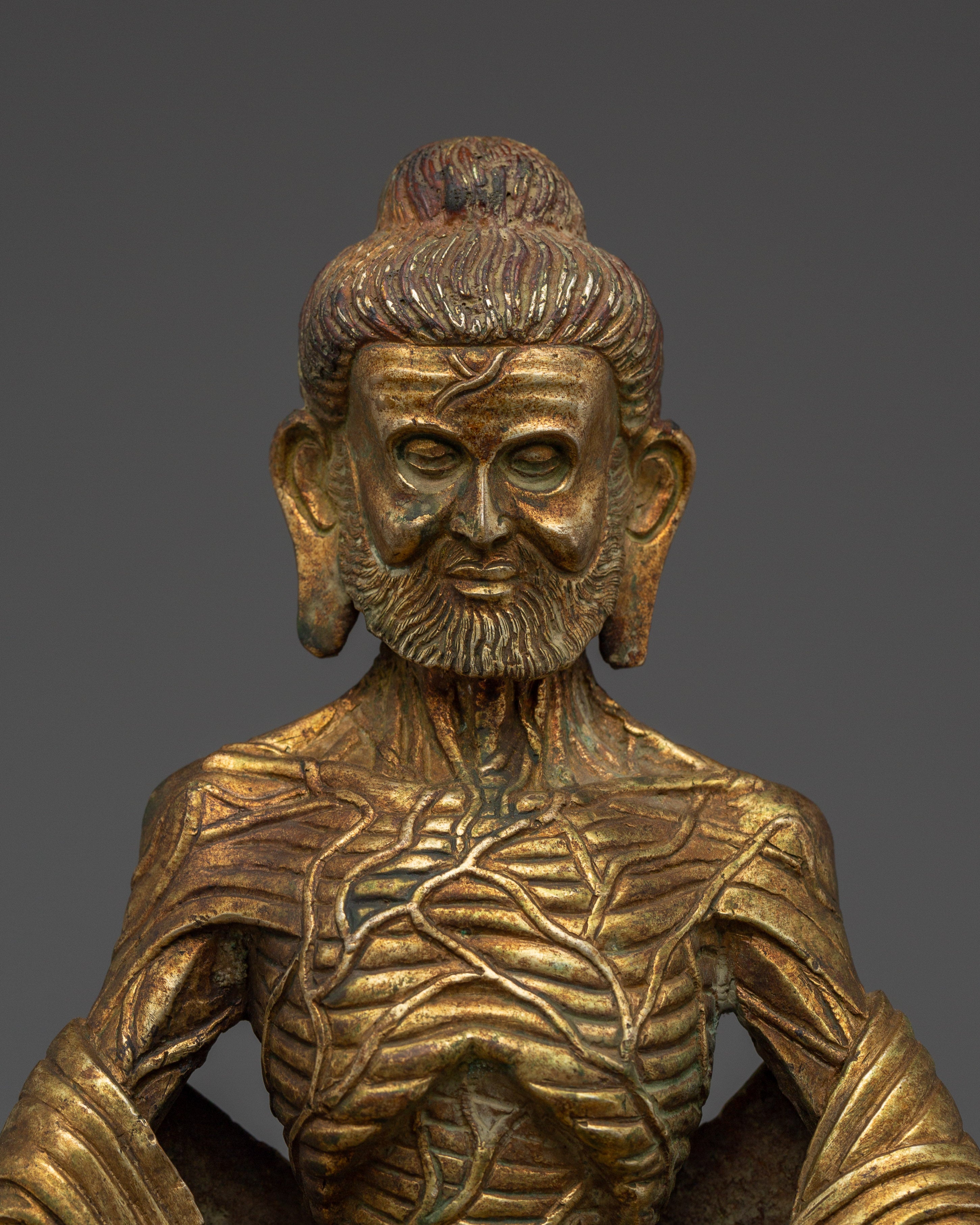 Fasting Buddha Copper Statue | Enlightenment and Deep Spiritual Practice