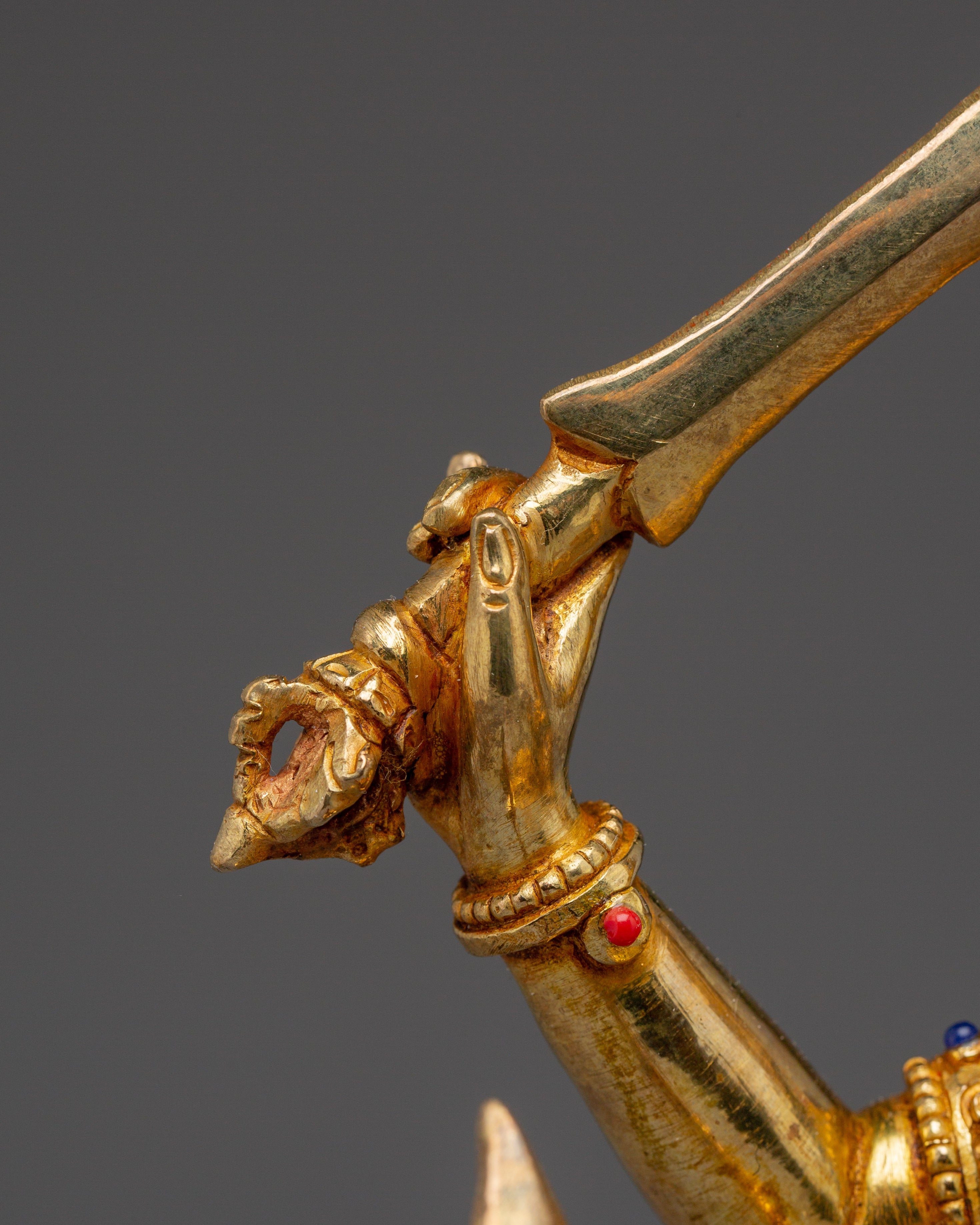 Statue of Manjushri Set | Five Copper Wisdom Deities for Buddhist Shrine