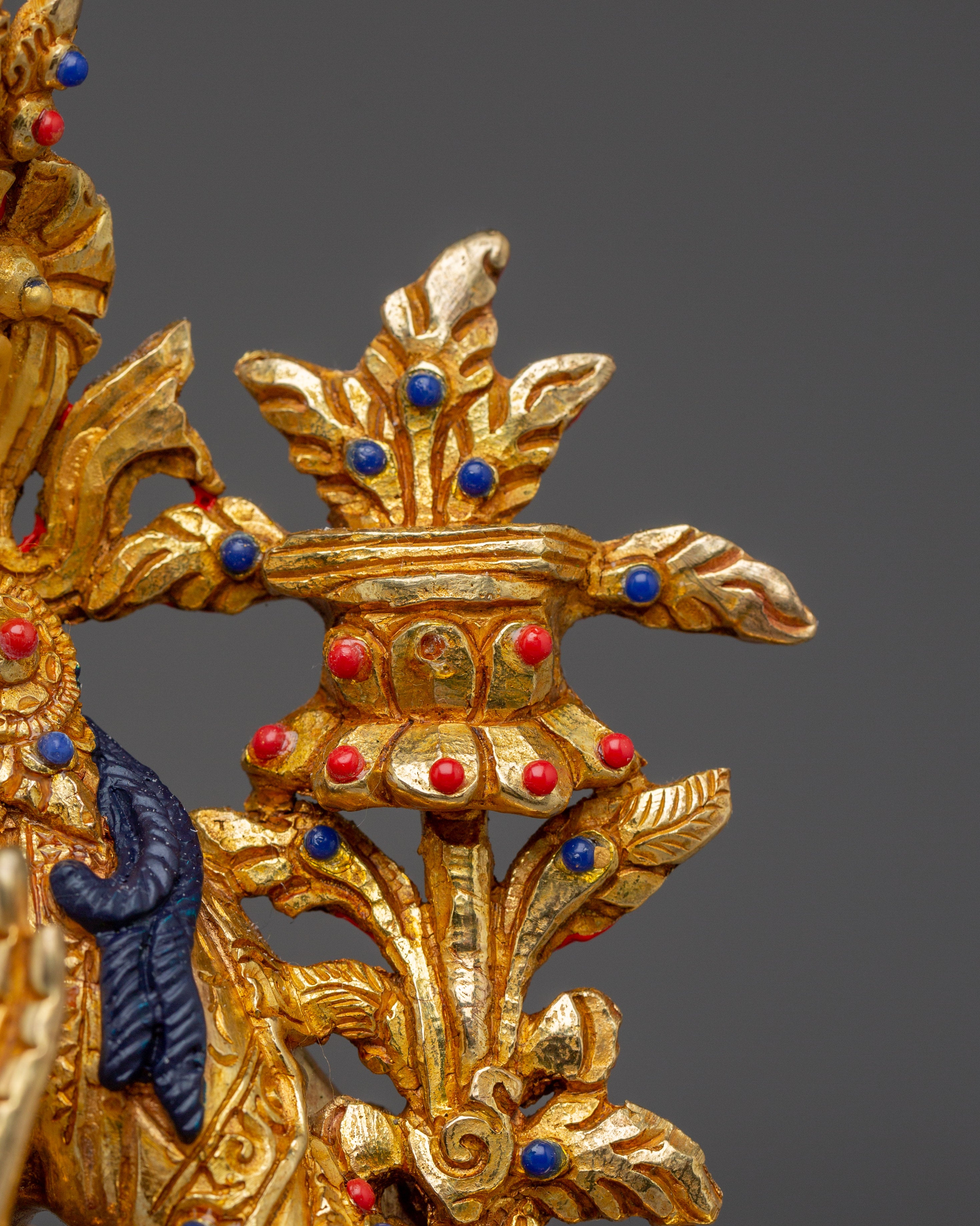 Statue of Manjushri Set | Five Copper Wisdom Deities for Buddhist Shrine