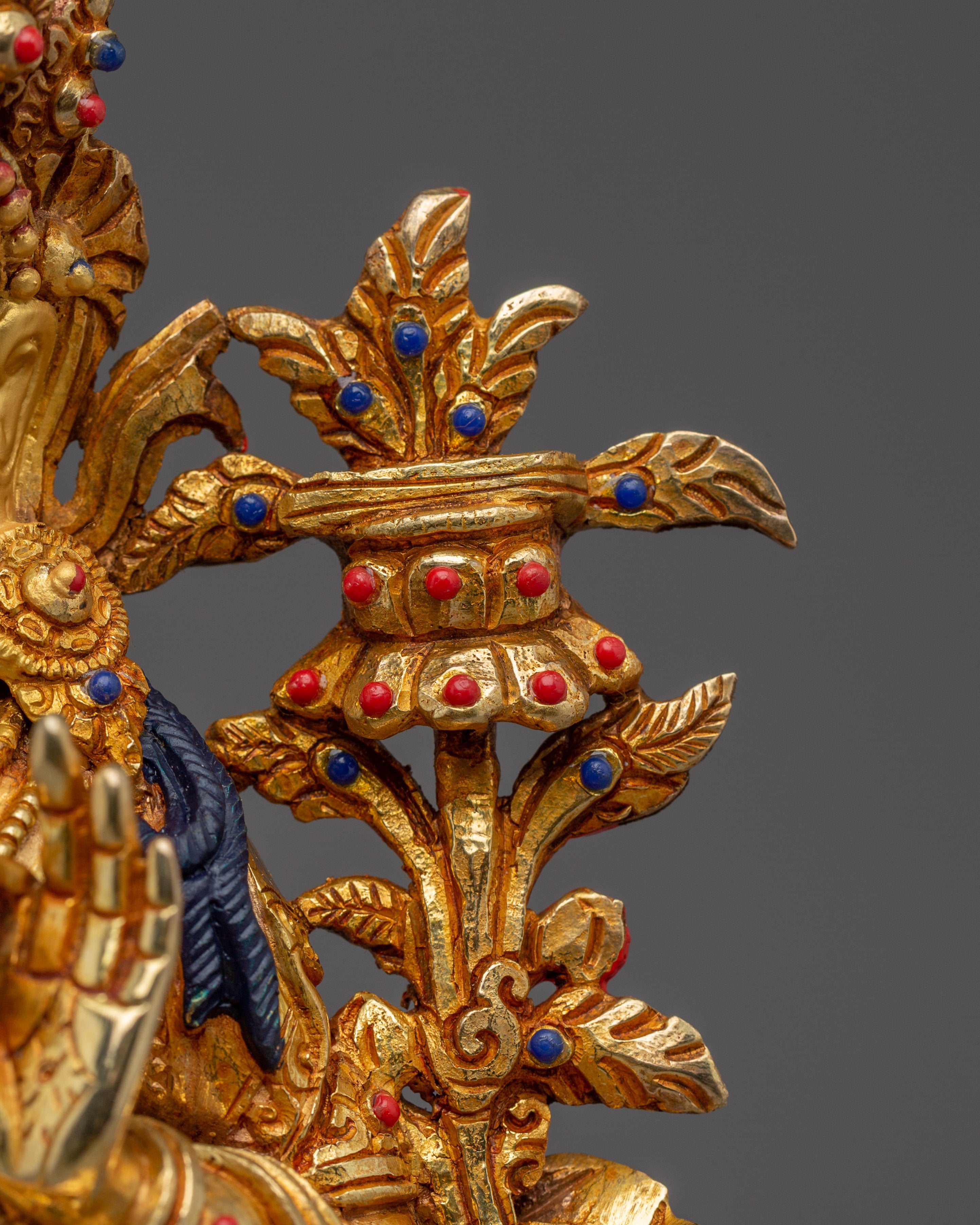 Blue Vimla Manjushri Statue | Wisdom Deity