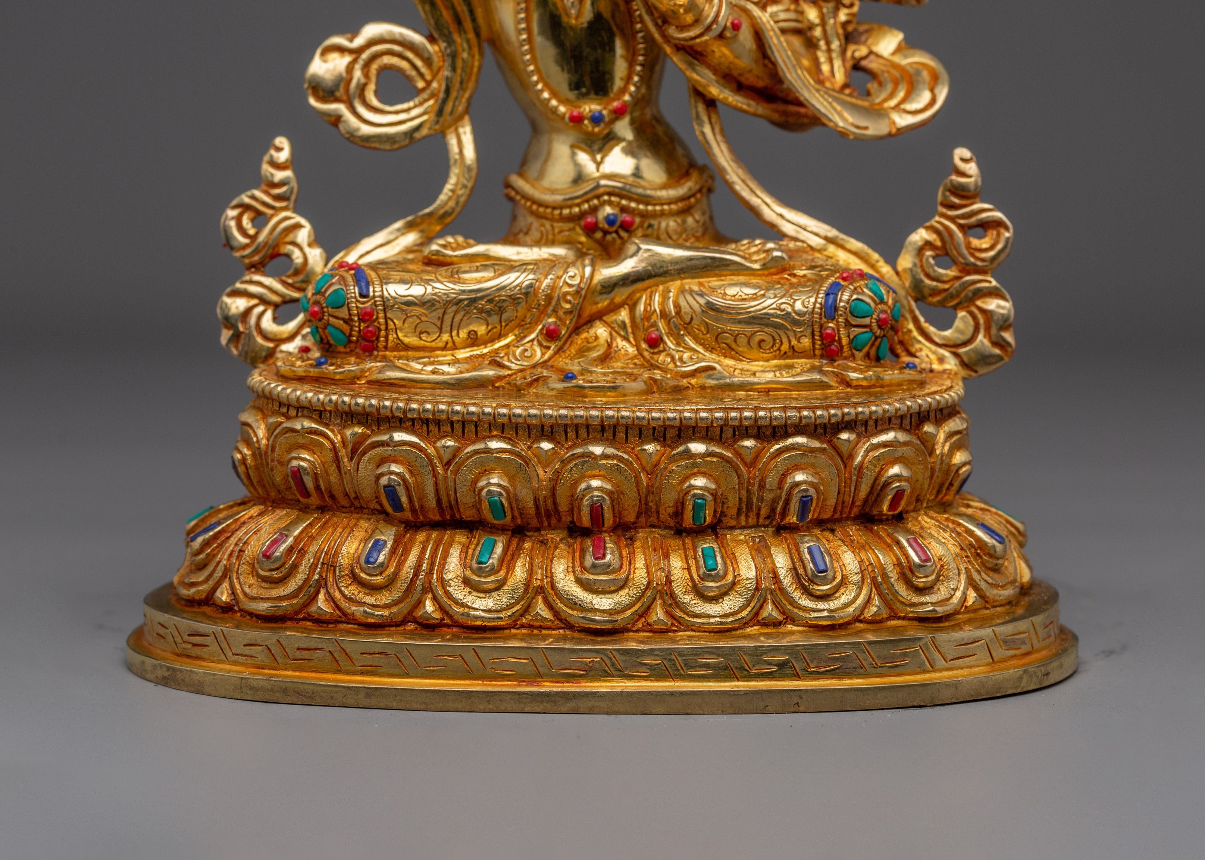 Blue Vimla Manjushri Statue | Wisdom Deity