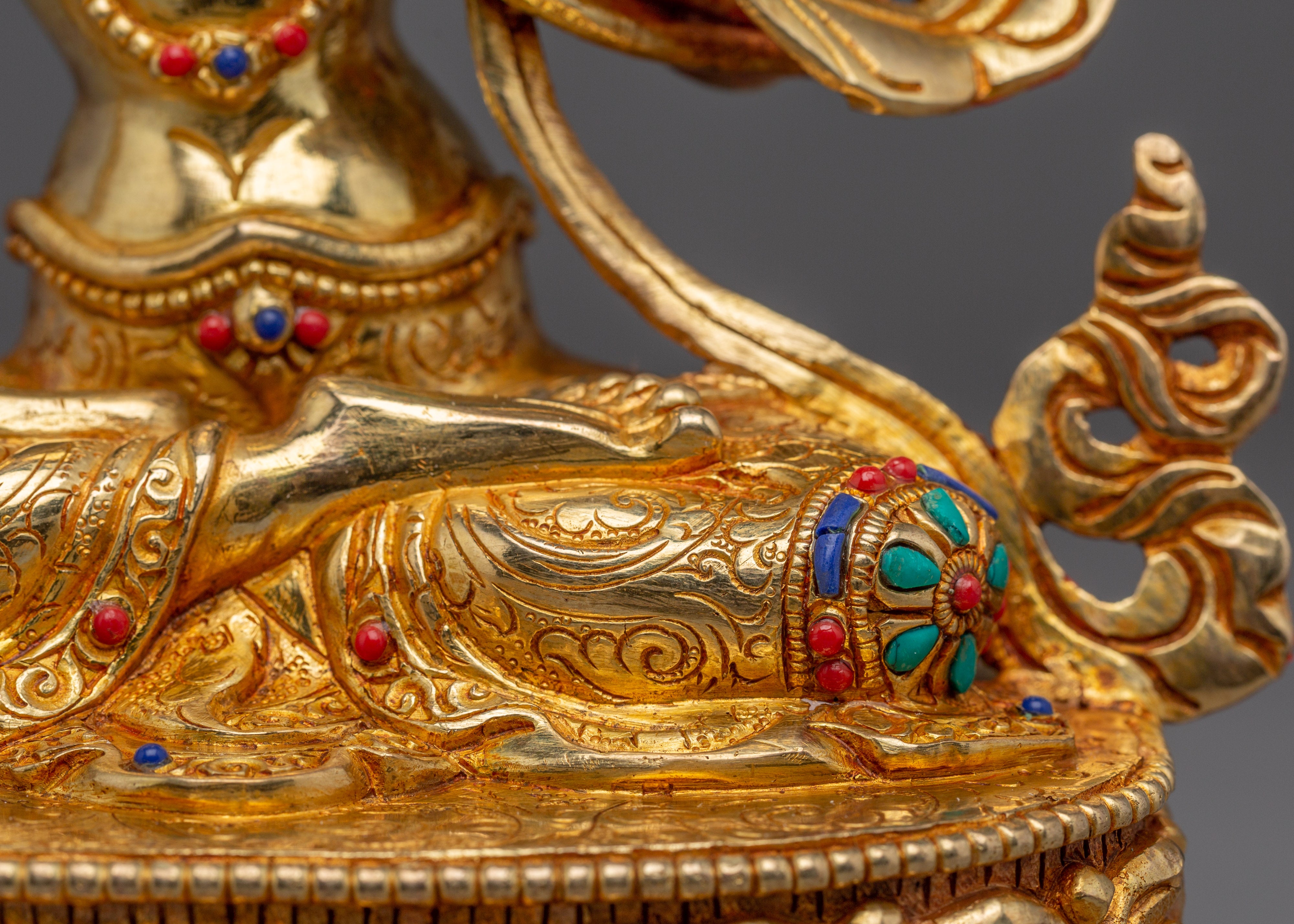 Blue Vimla Manjushri Statue | Wisdom Deity