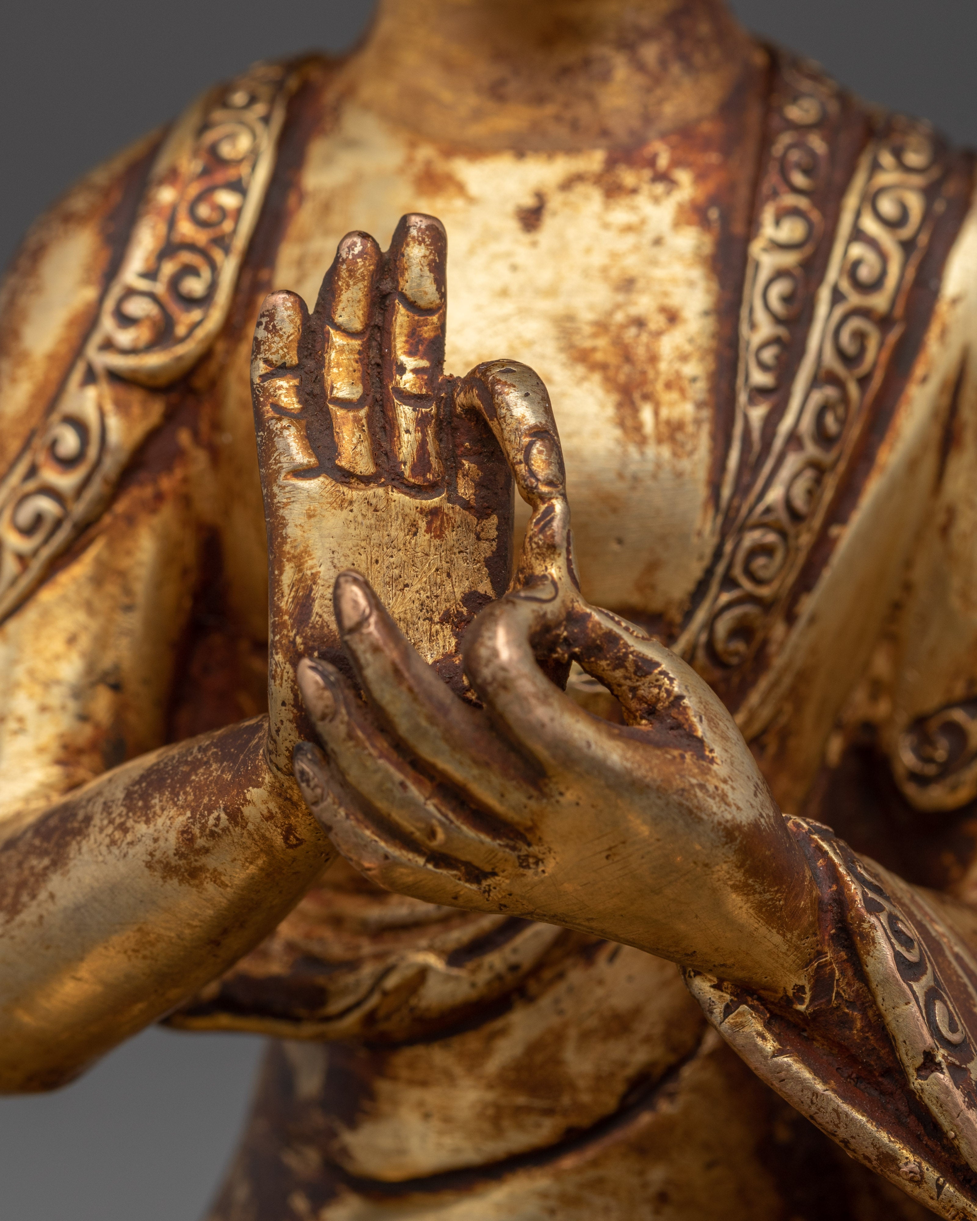 Nagarjuna Statue with Antique Finish | Buddhist Philosopher