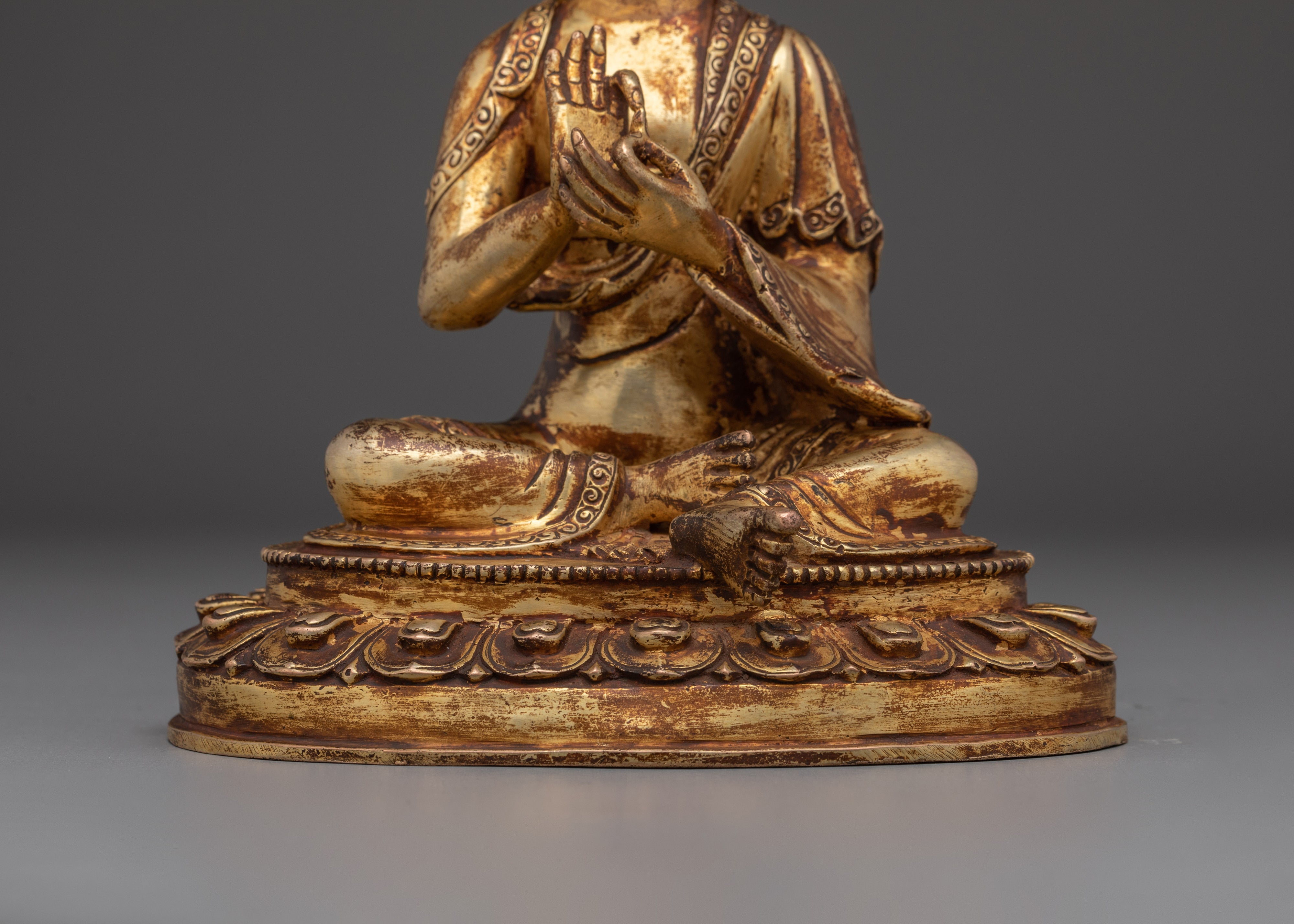 Nagarjuna Statue with Antique Finish | Buddhist Philosopher