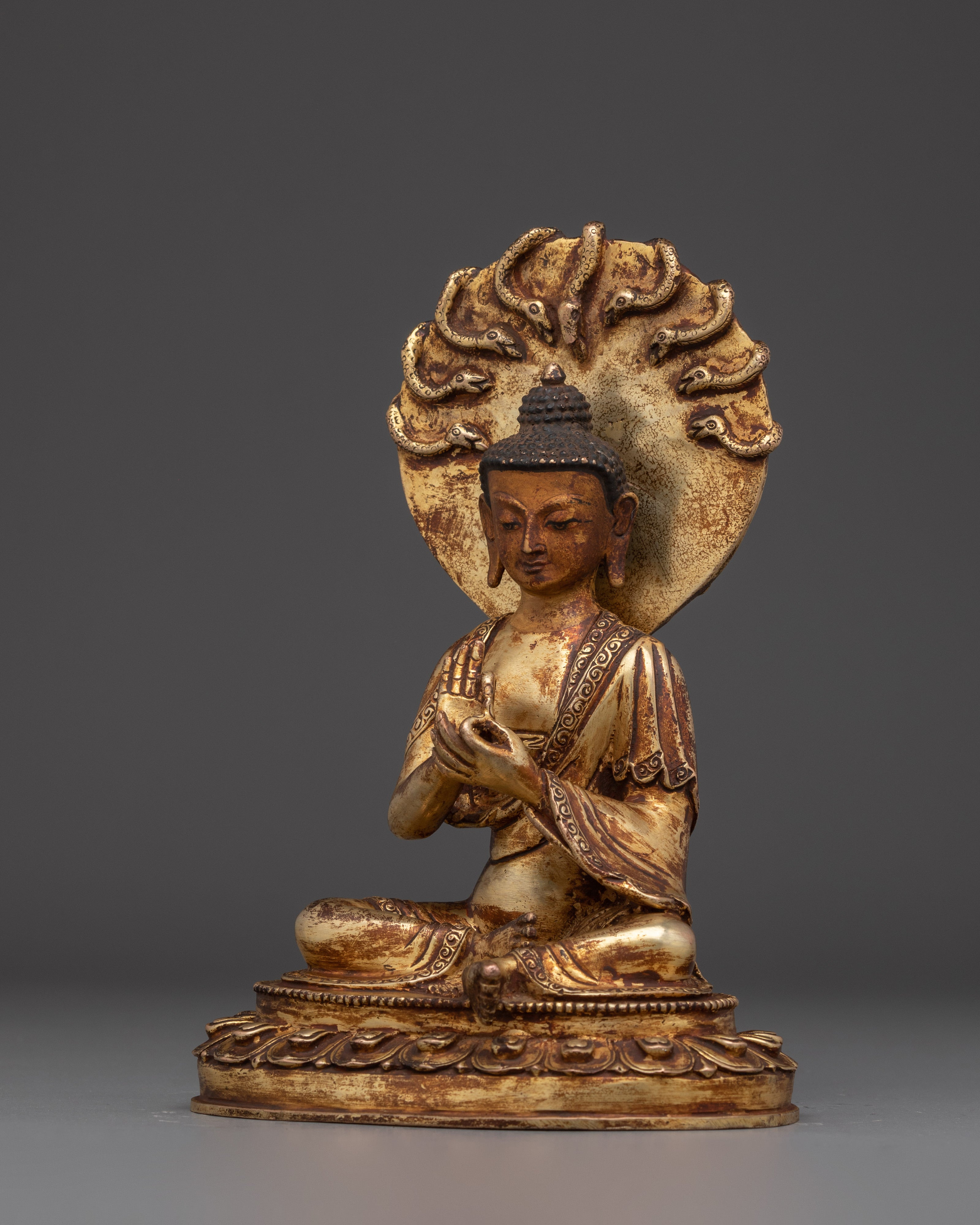 Nagarjuna Statue with Antique Finish | Buddhist Philosopher