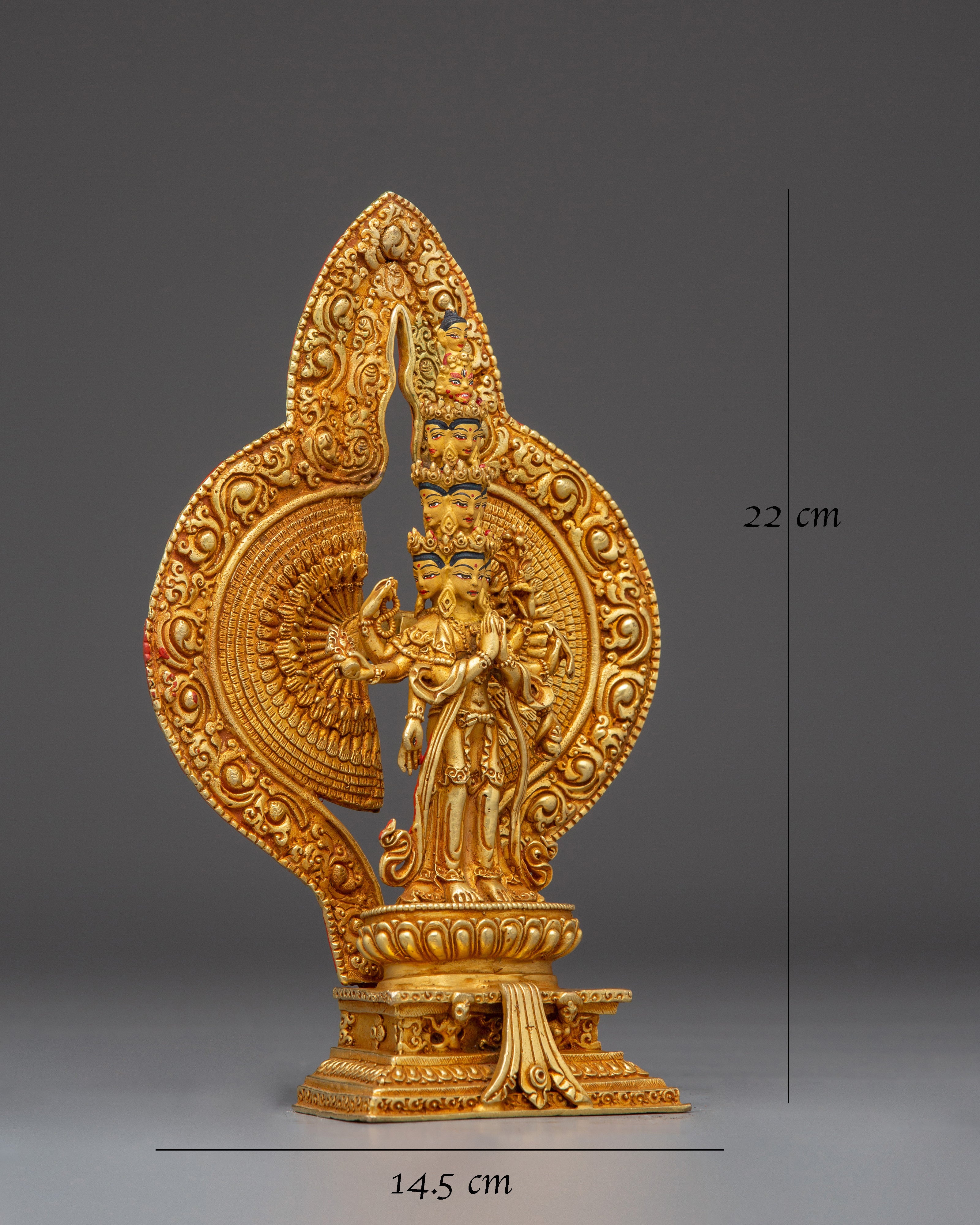 Machine made 1000 Armed Chenrezig Statue