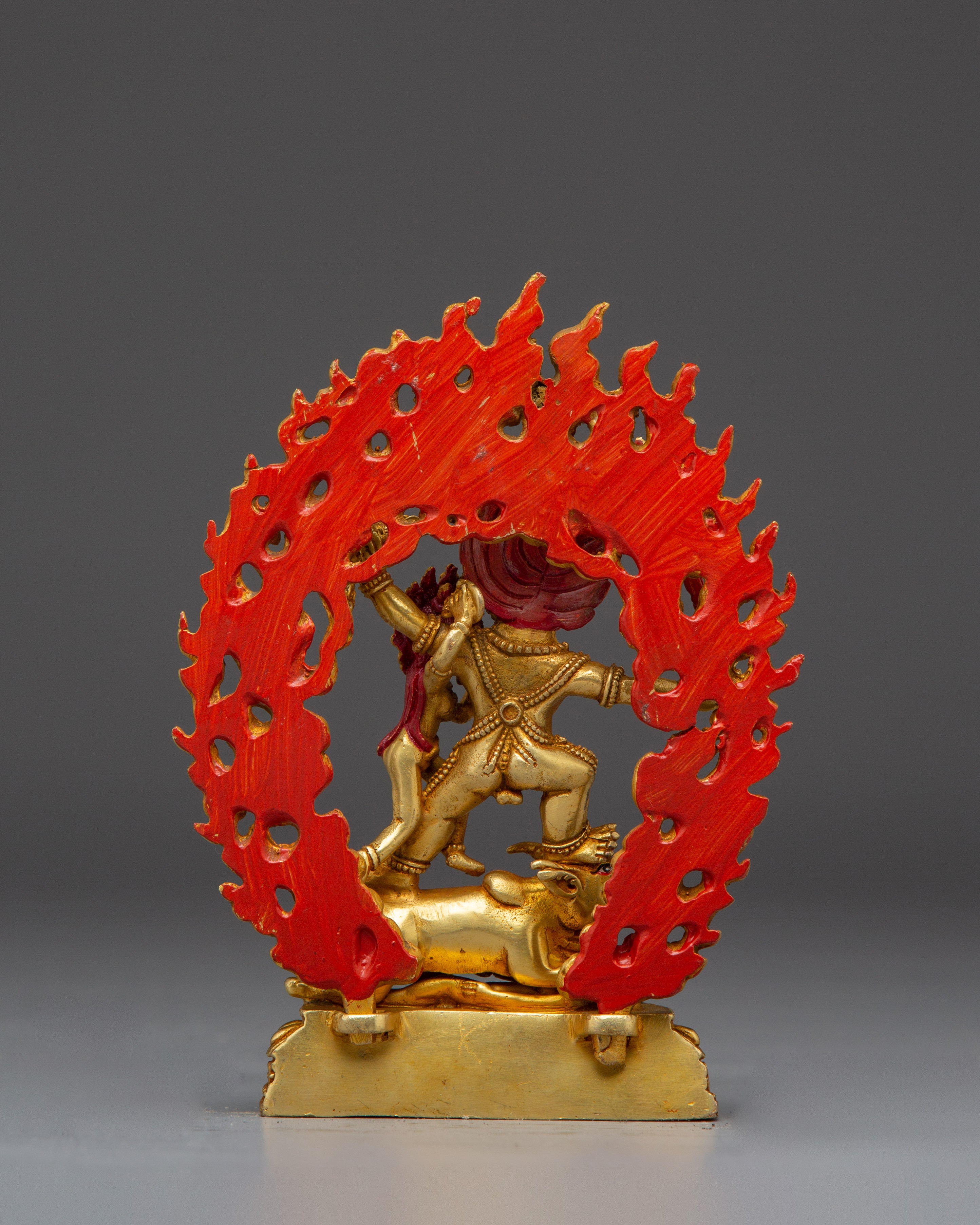 Wrathful Deity Yamantaka With Consort | Tibetan Buddhist Art