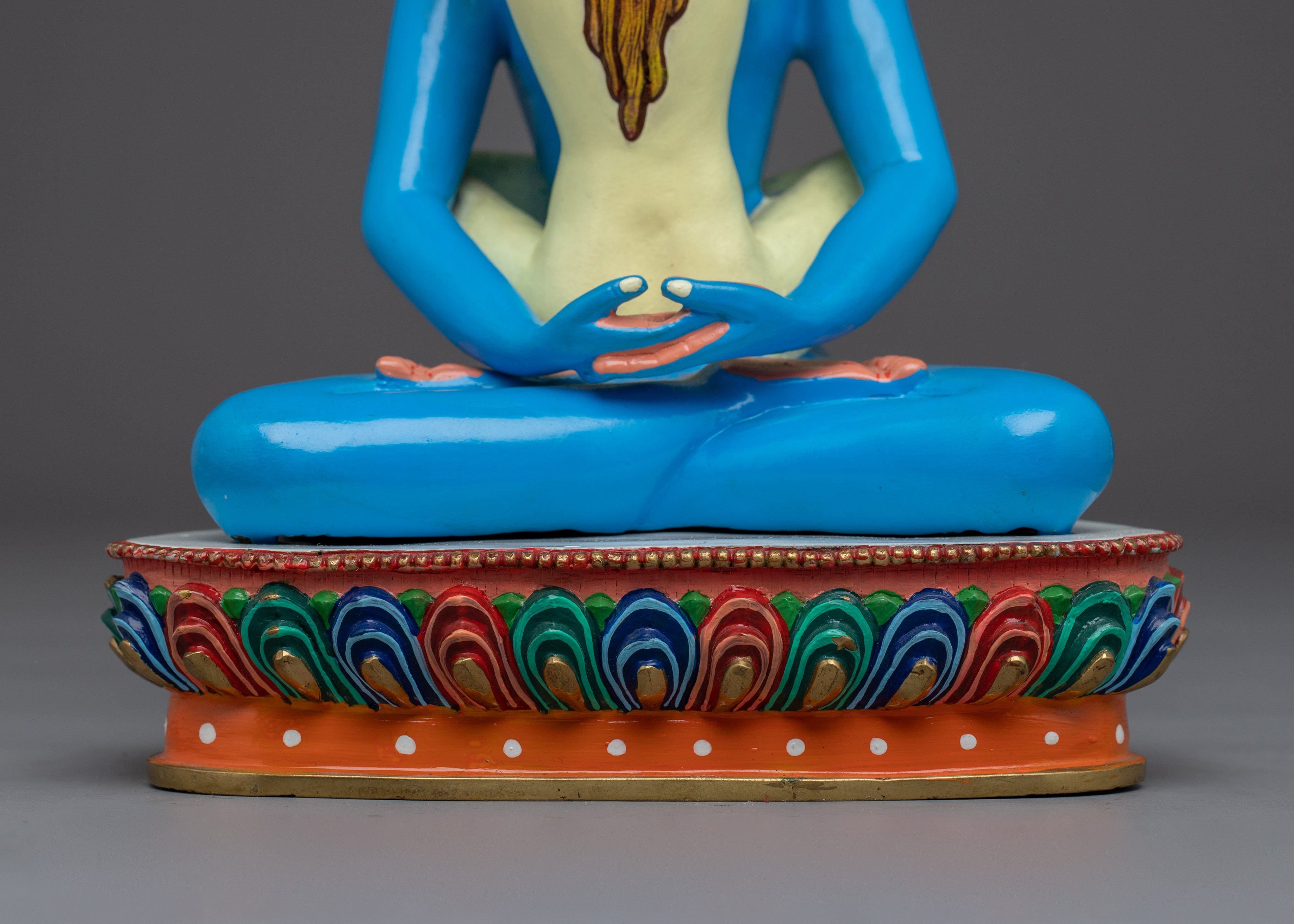 Copper Samantabhadra Statue with Acrylic | Symbol of Enlightened Wisdom