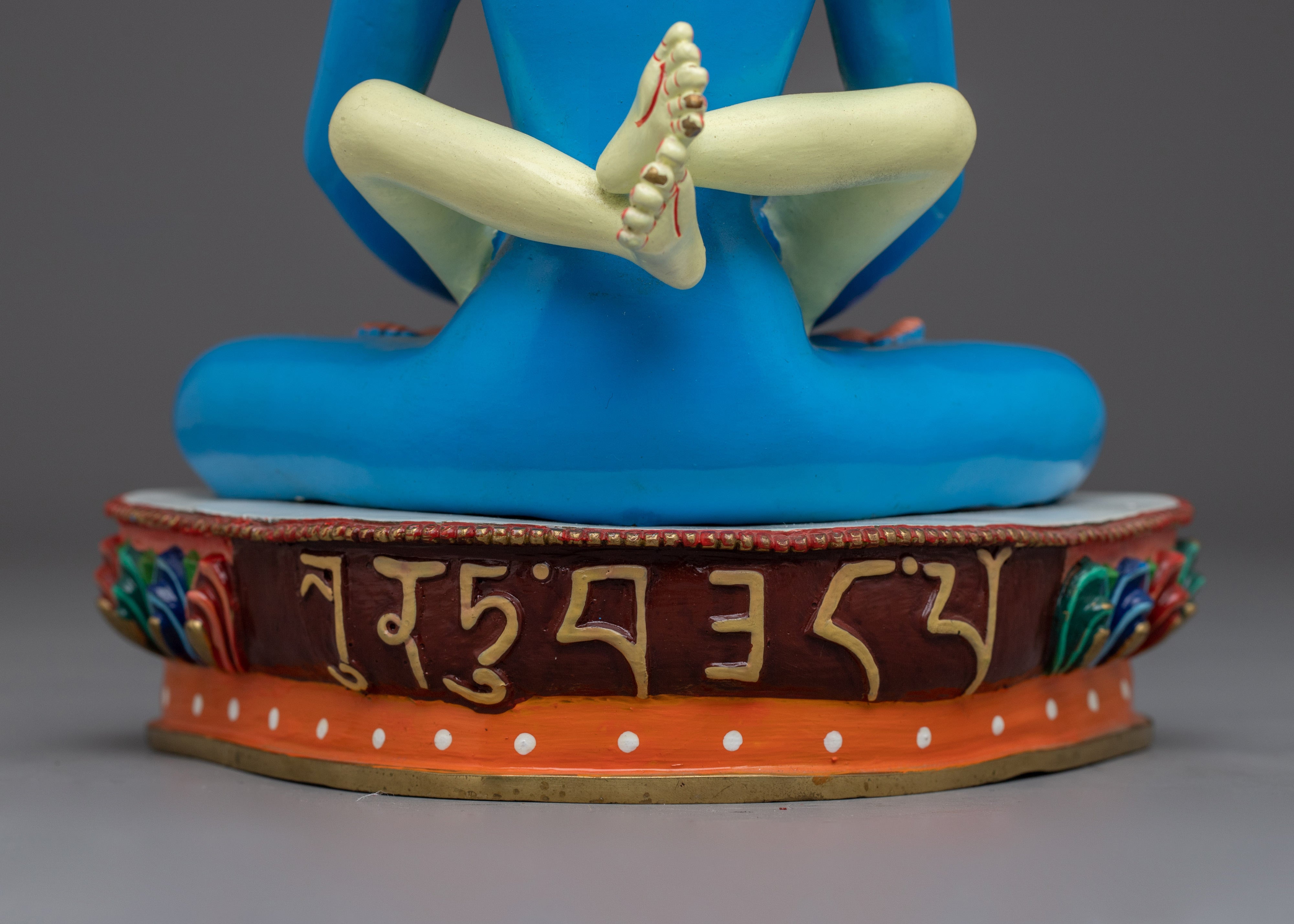 Copper Samantabhadra Statue with Acrylic | Symbol of Enlightened Wisdom