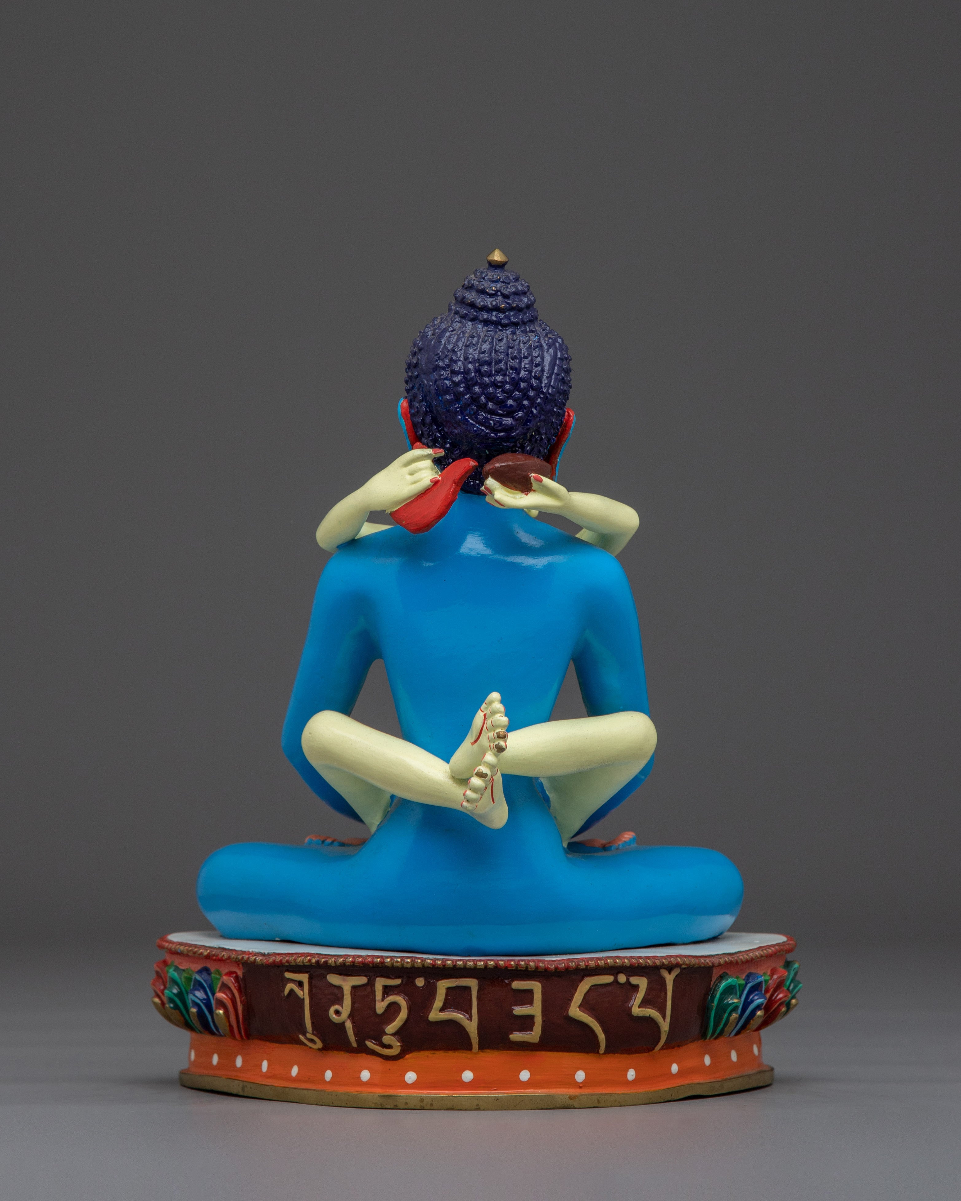 Copper Samantabhadra Statue with Acrylic | Symbol of Enlightened Wisdom