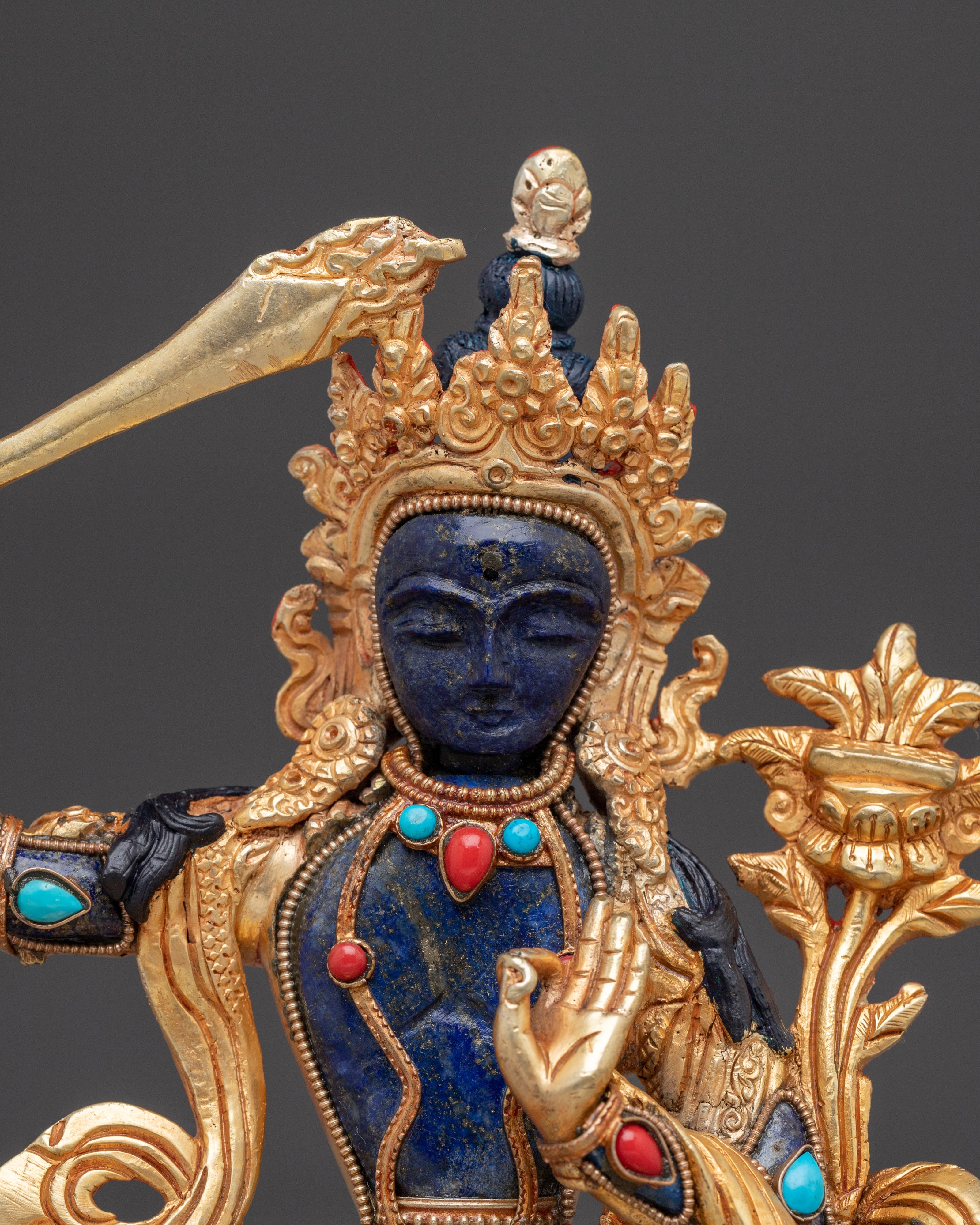Manjushri, Spiritual Wisdom Icon | Nepali Handicraft