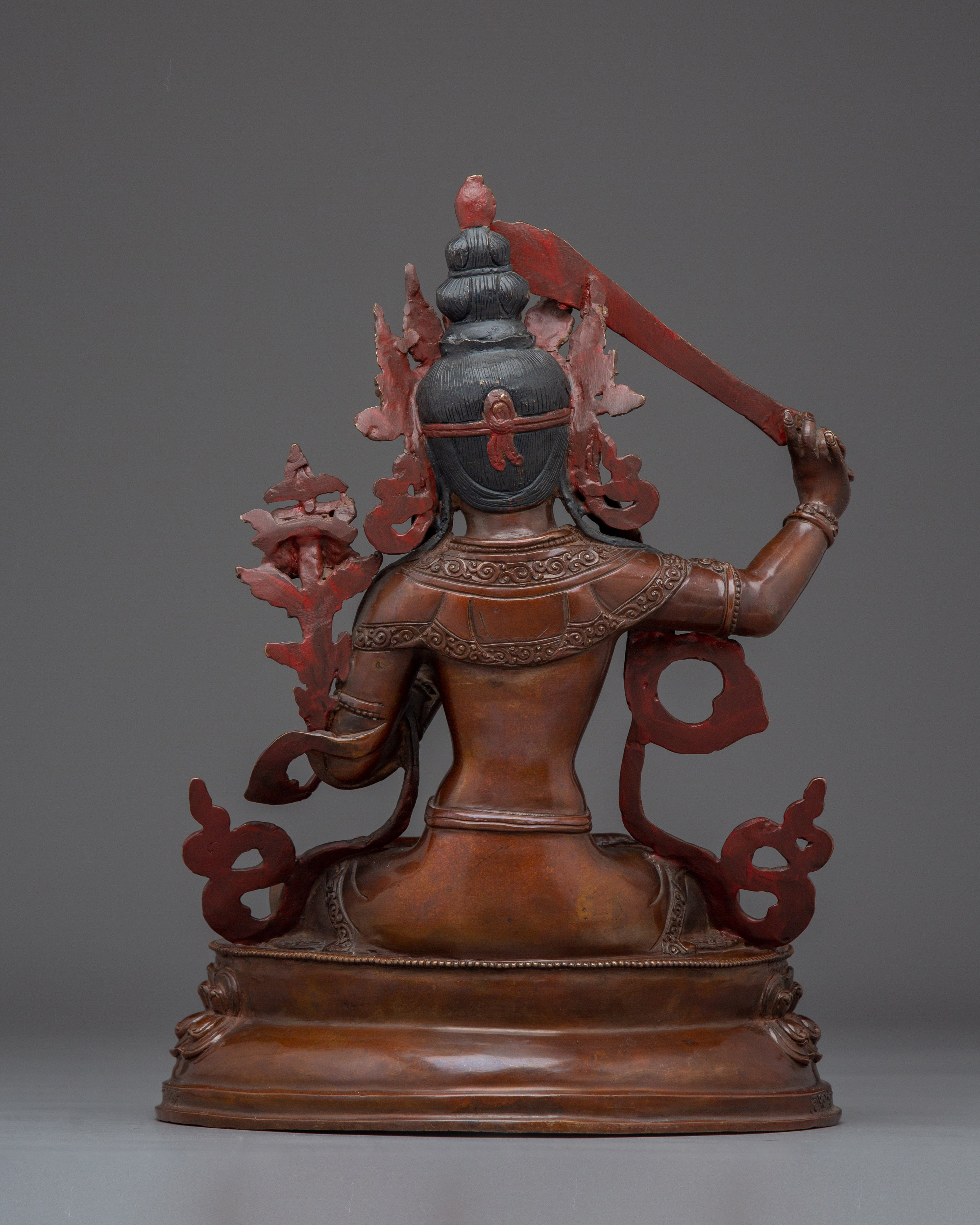 Manjushri Handmade Copper Statue | Bodhisattva of Wisdom
