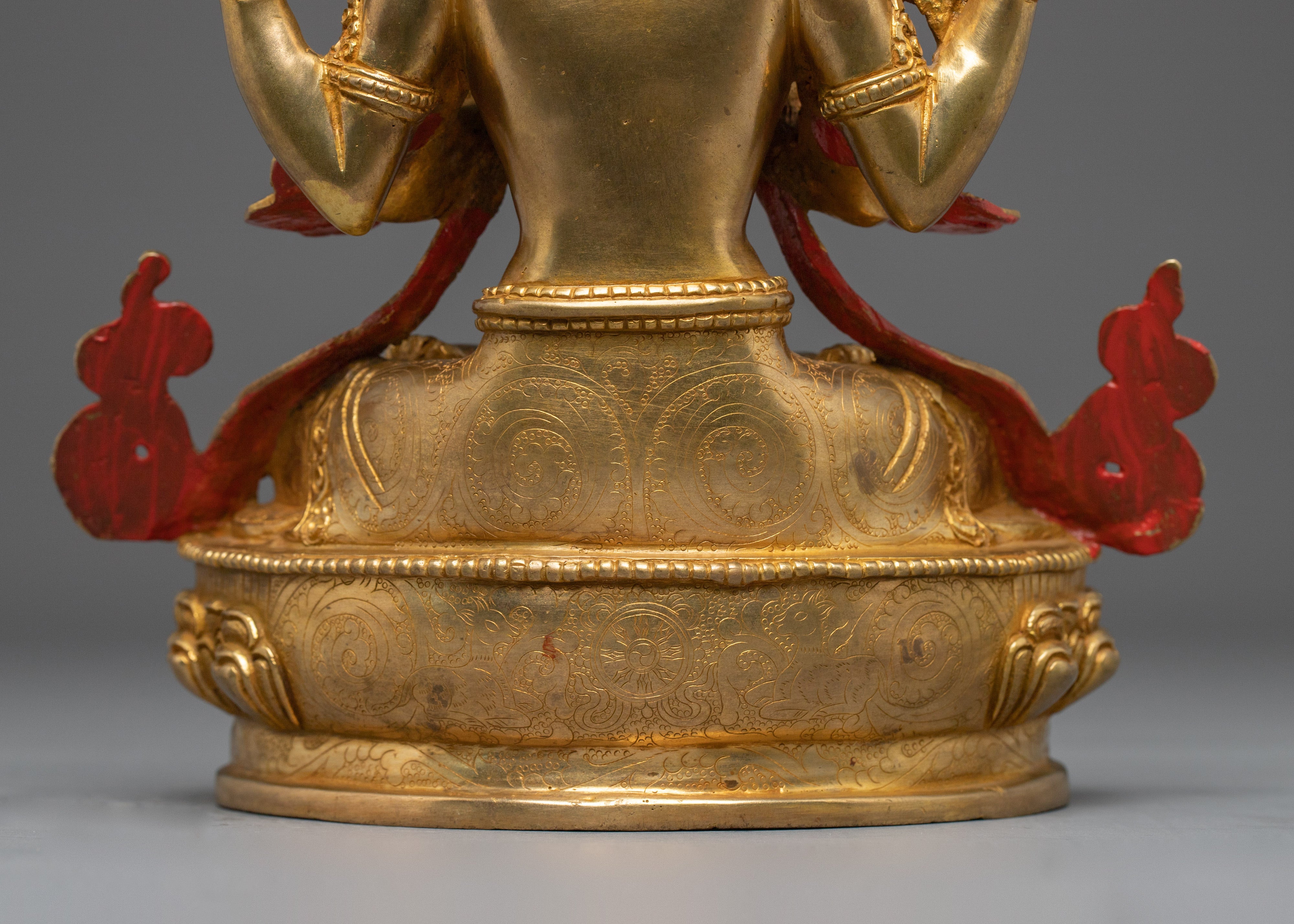 Avalokiteshvara Handmade Copper Statue | Chenrezig - Compassionate Bodhisattva