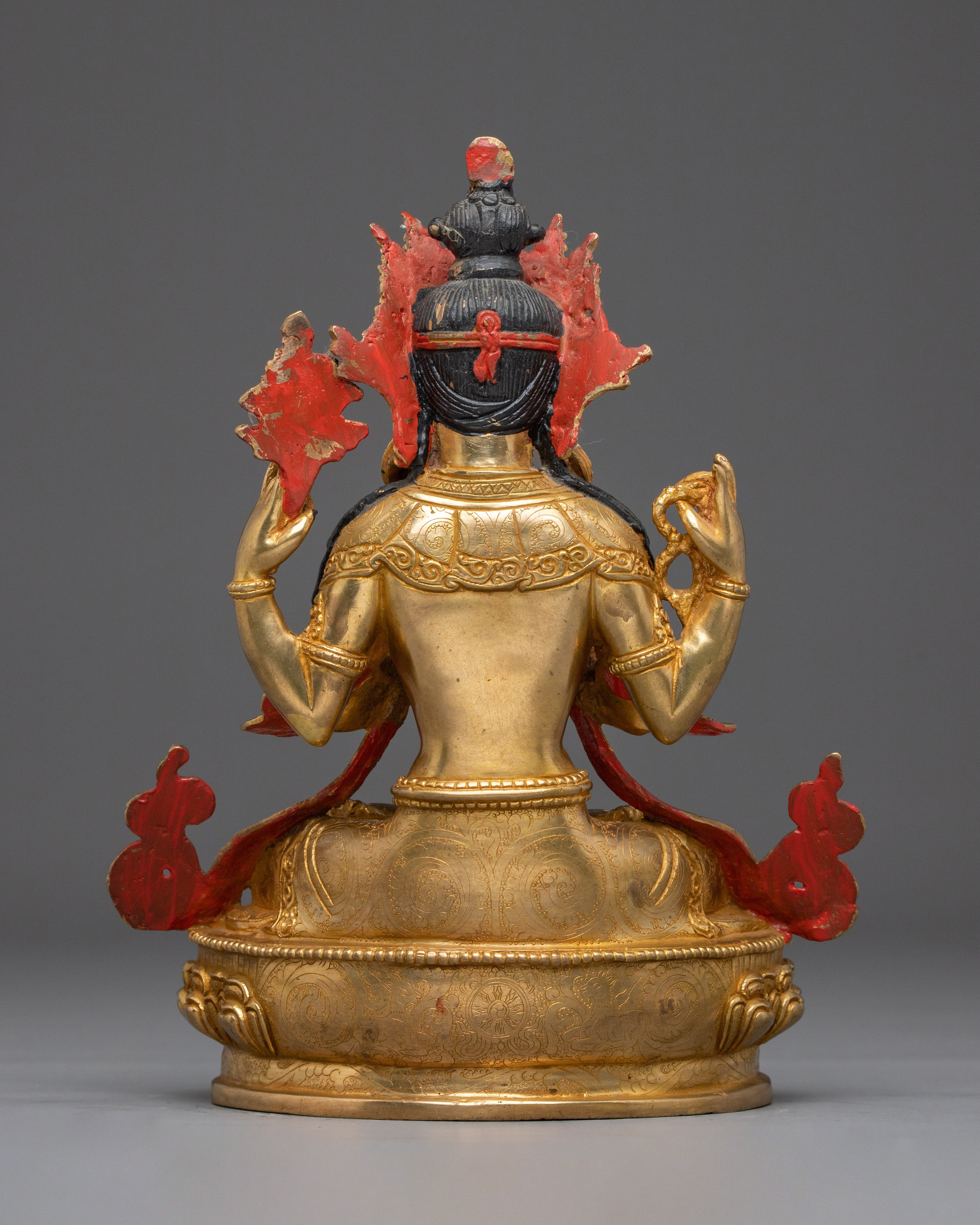 Avalokiteshvara Handmade Copper Statue | Chenrezig - Compassionate Bodhisattva