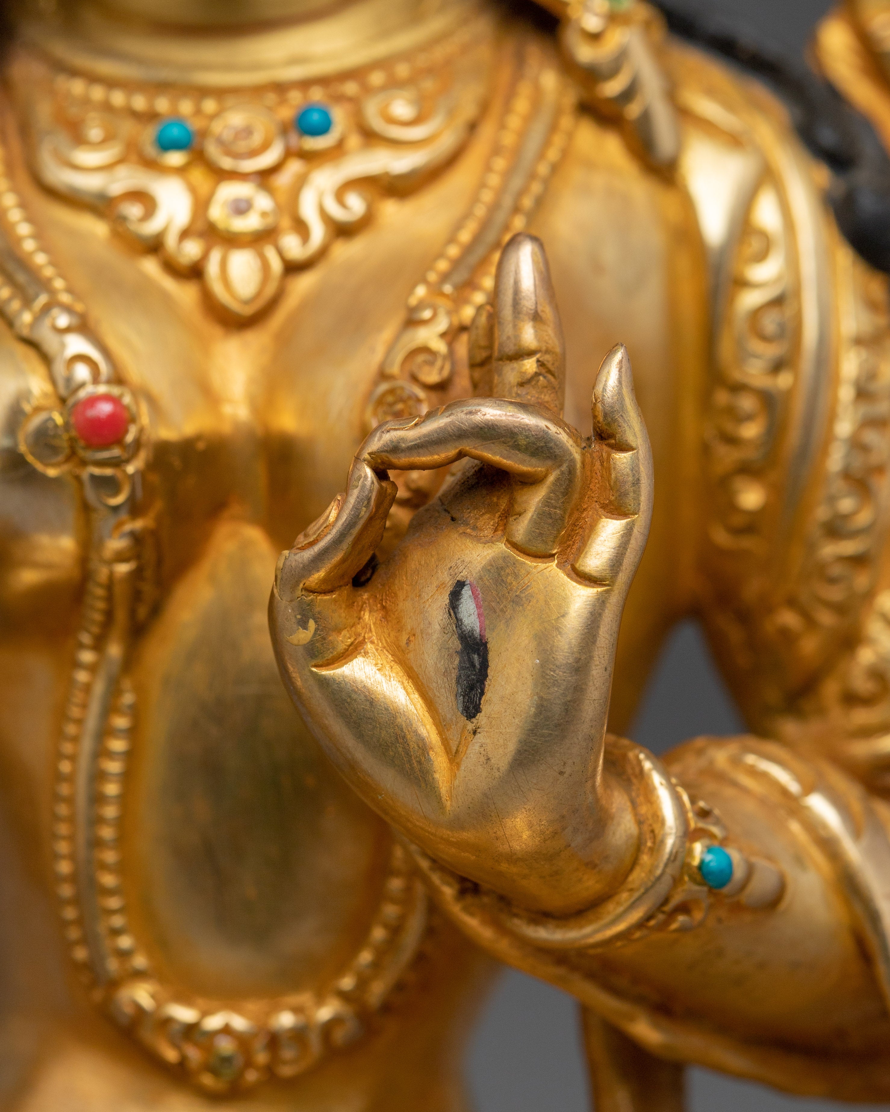 Tibetan Goddess White Tara Statue | Buddhist Longevity Deity