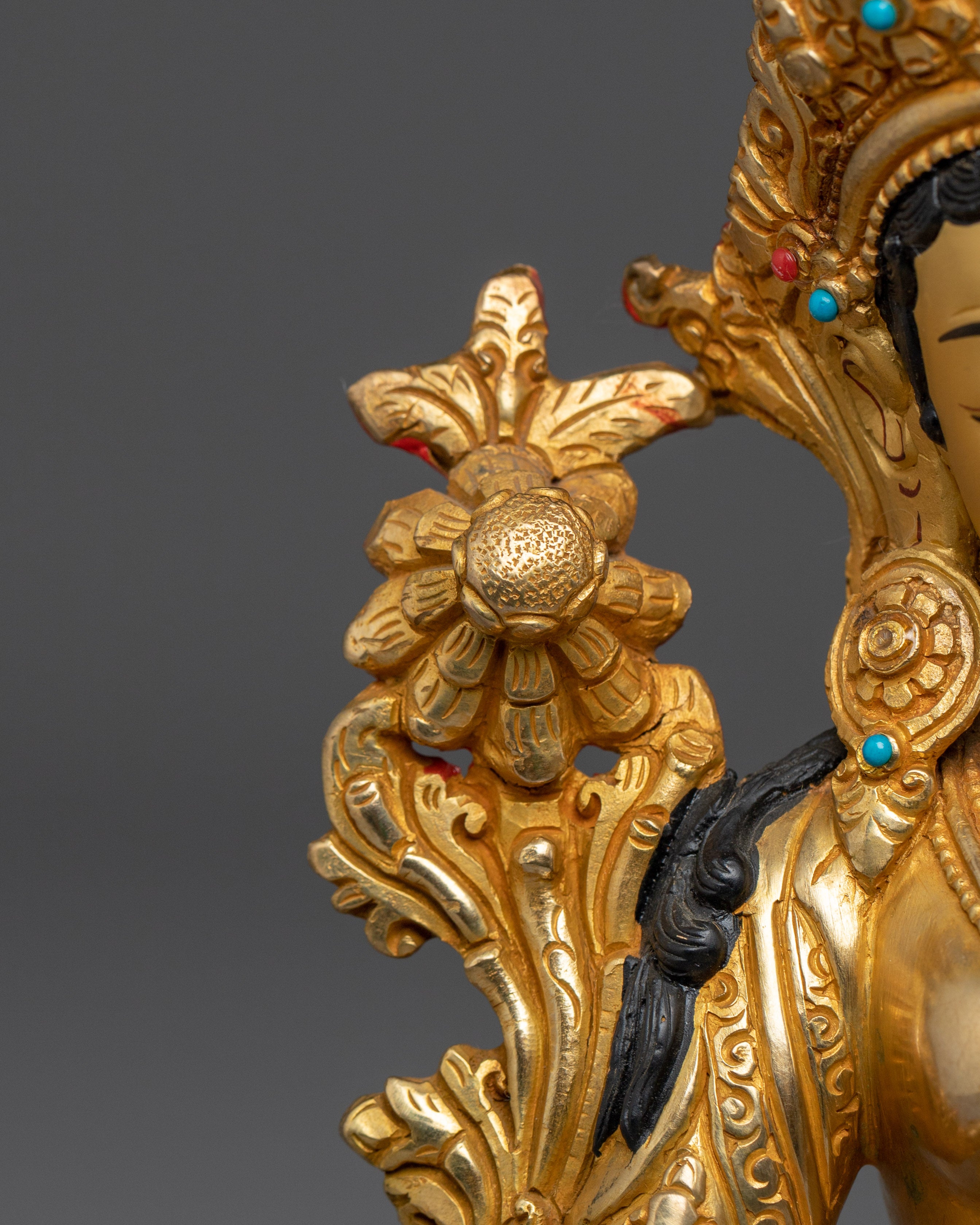Tibetan Goddess White Tara Statue | Buddhist Longevity Deity