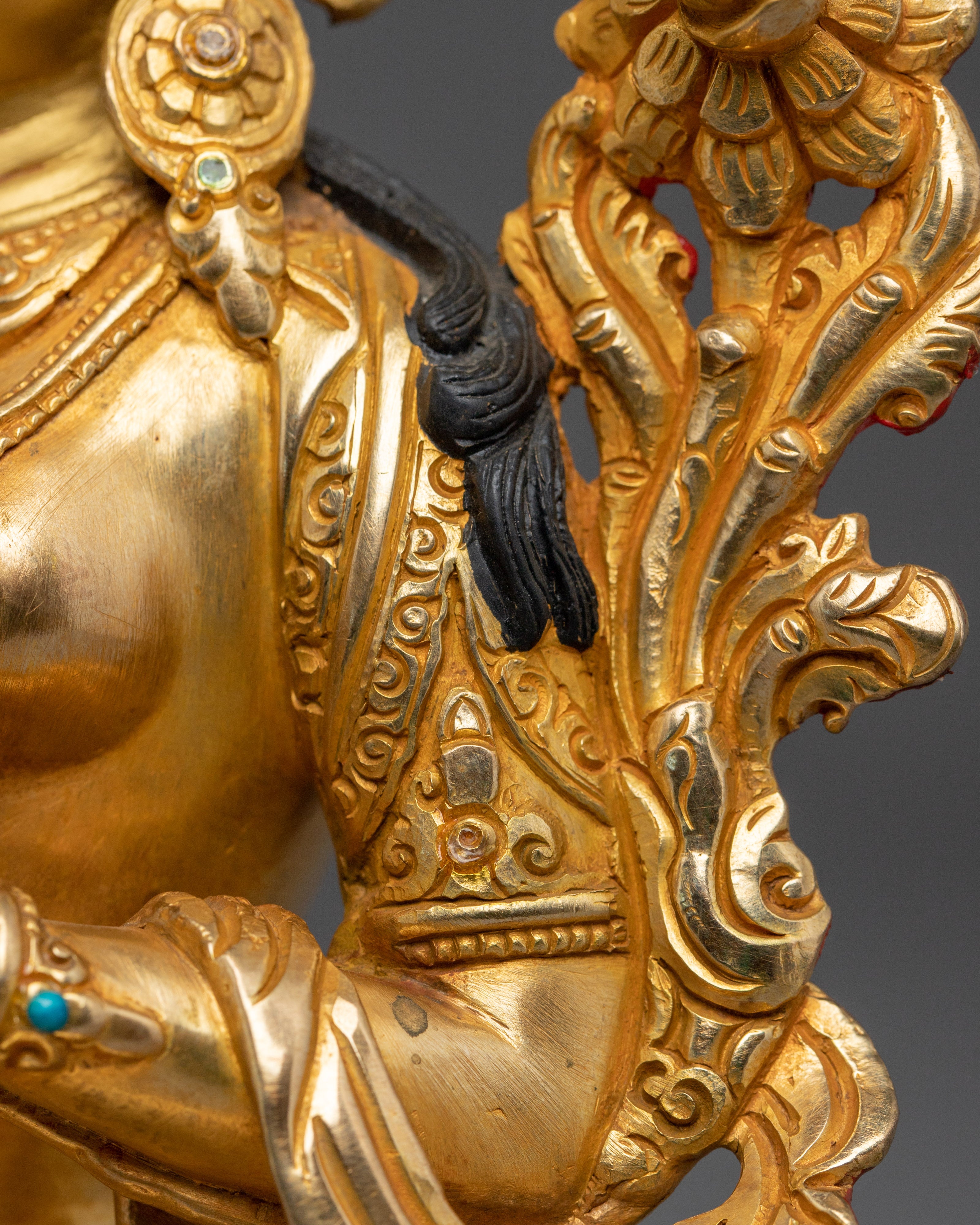 Tibetan Goddess White Tara Statue | Buddhist Longevity Deity