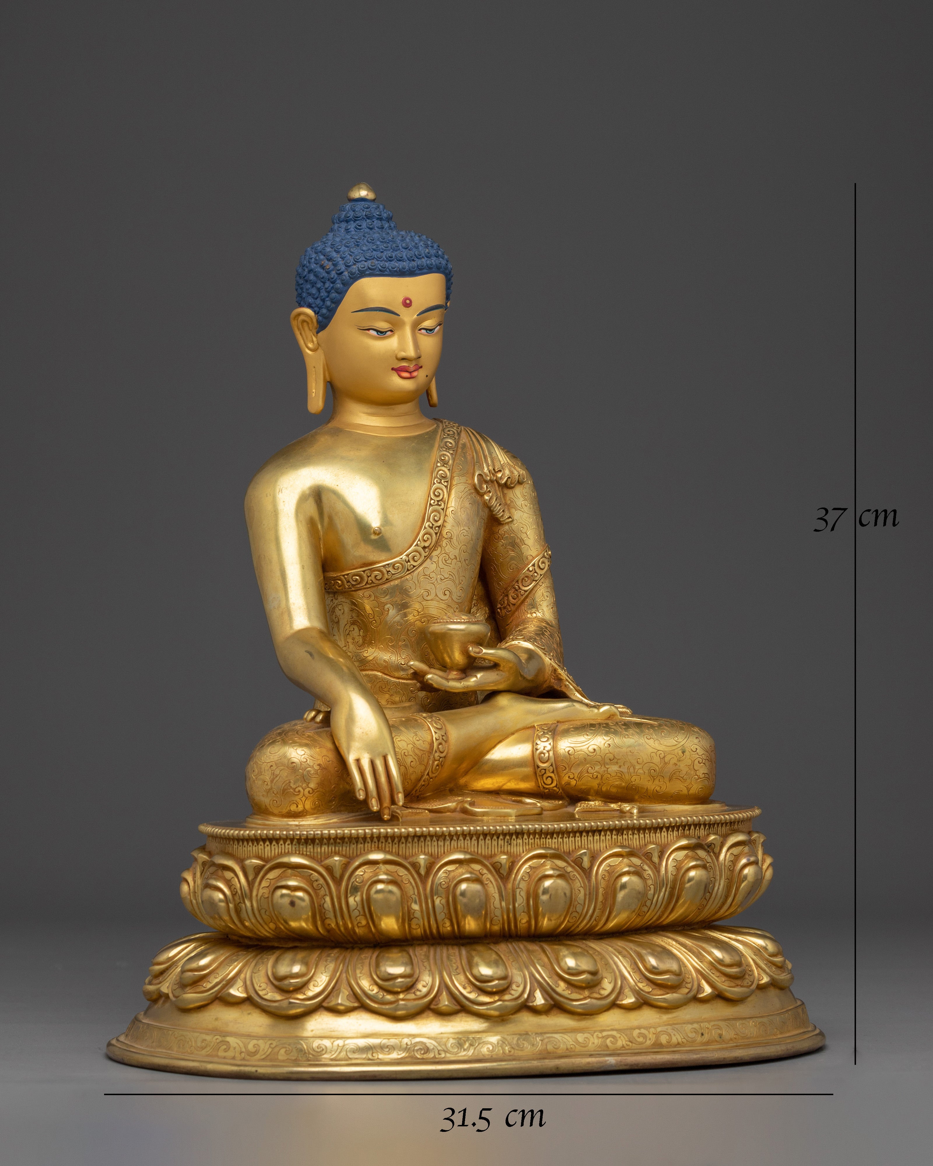 Nepalese Crafted Shakyamuni Buddha Statue