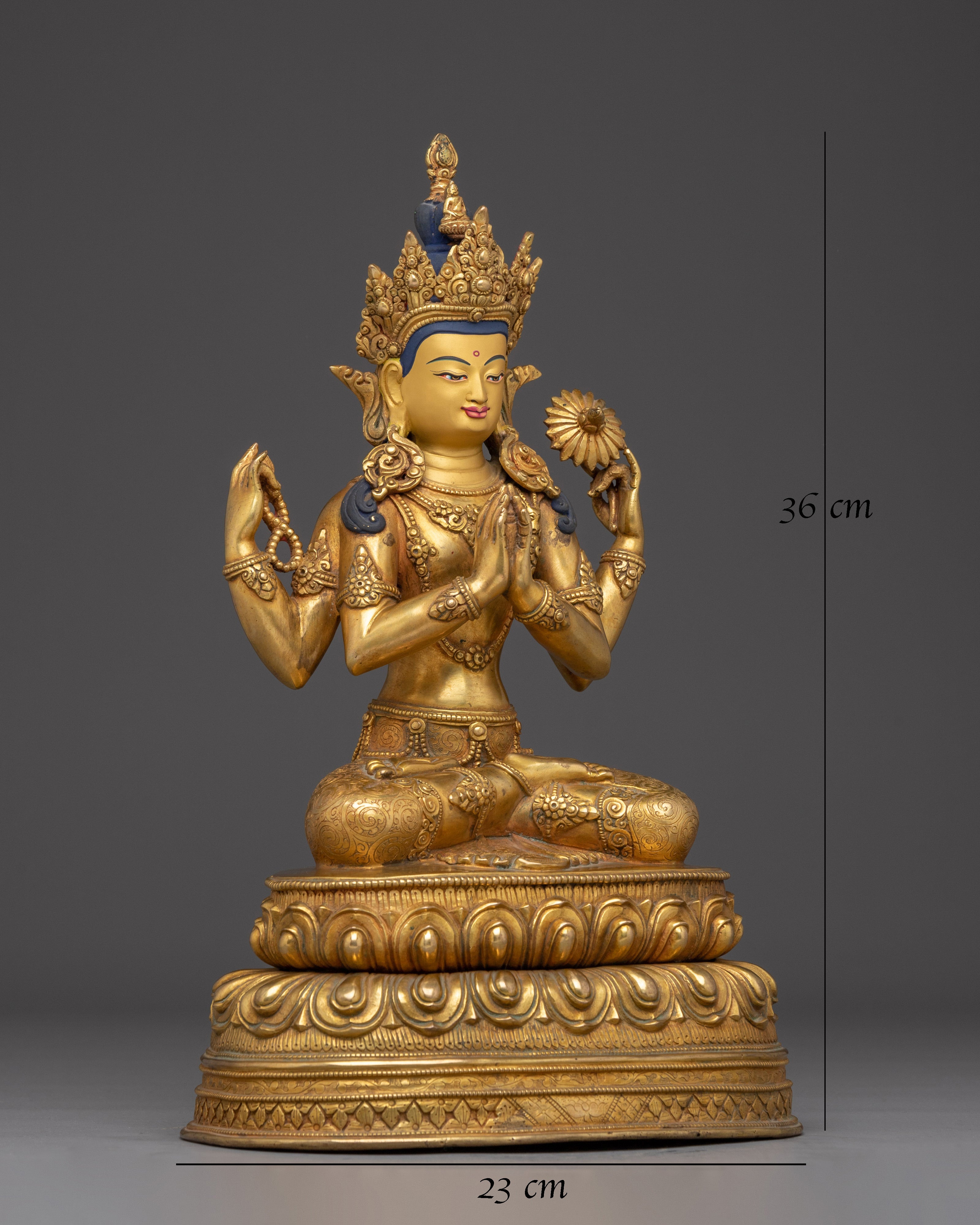 Buddhist Great Bodhisattva Chenrezig Statue