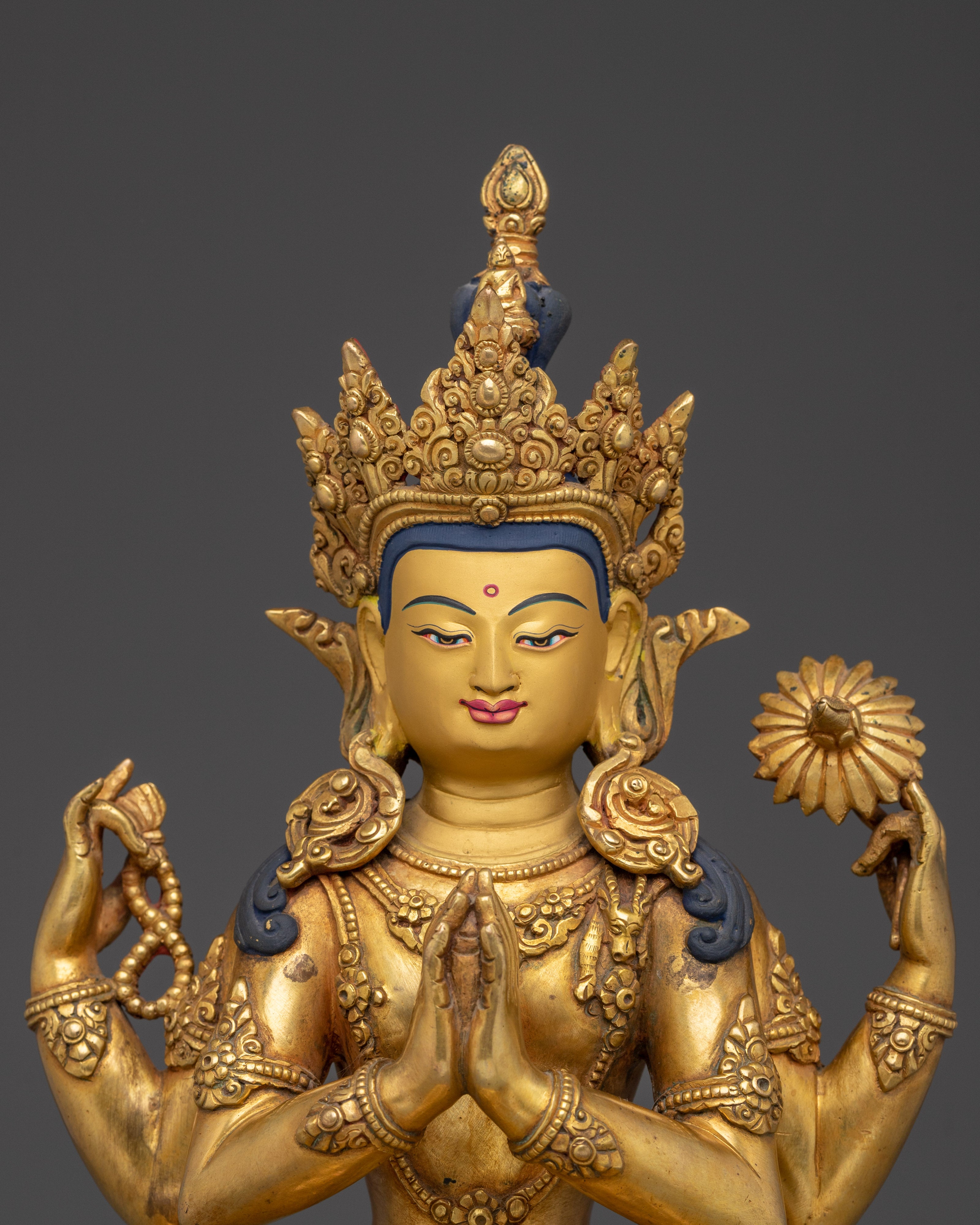 Buddhist Great Bodhisattva Chenrezig Statue | Symbol of Compassion