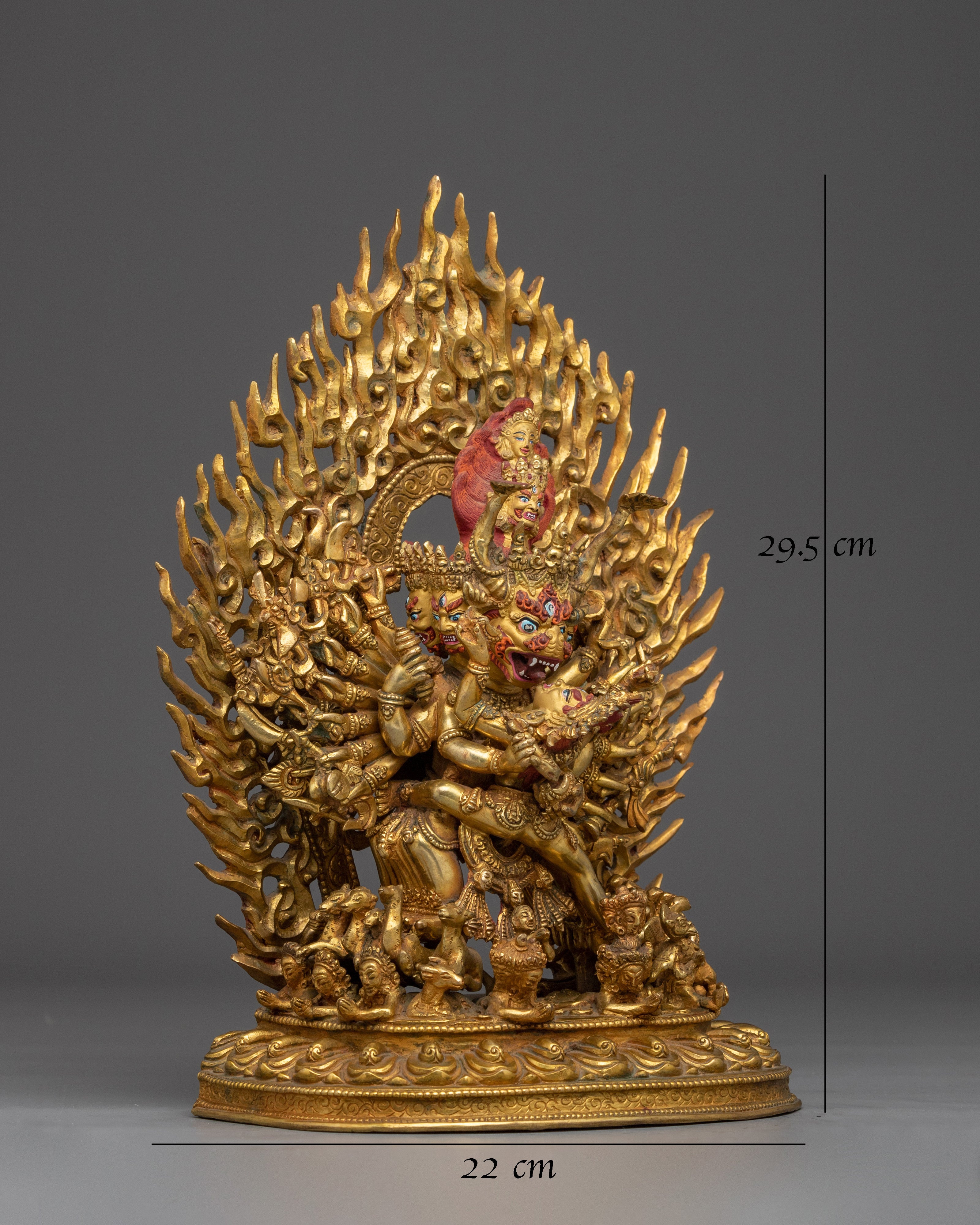 Yamantaka with Vajravetali Statue