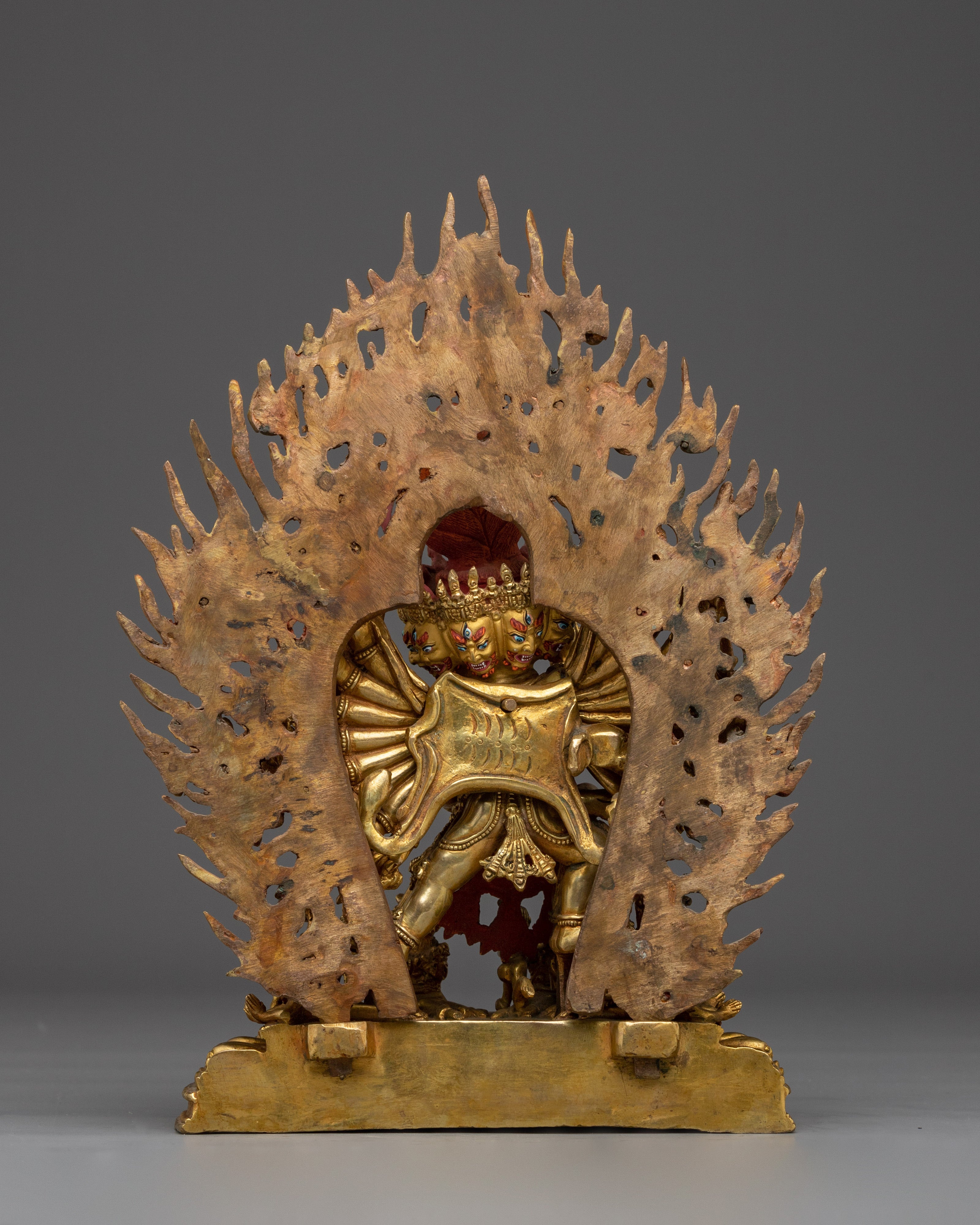 Yamantaka with Vajravetali Statue | Buffalo Headed Deity