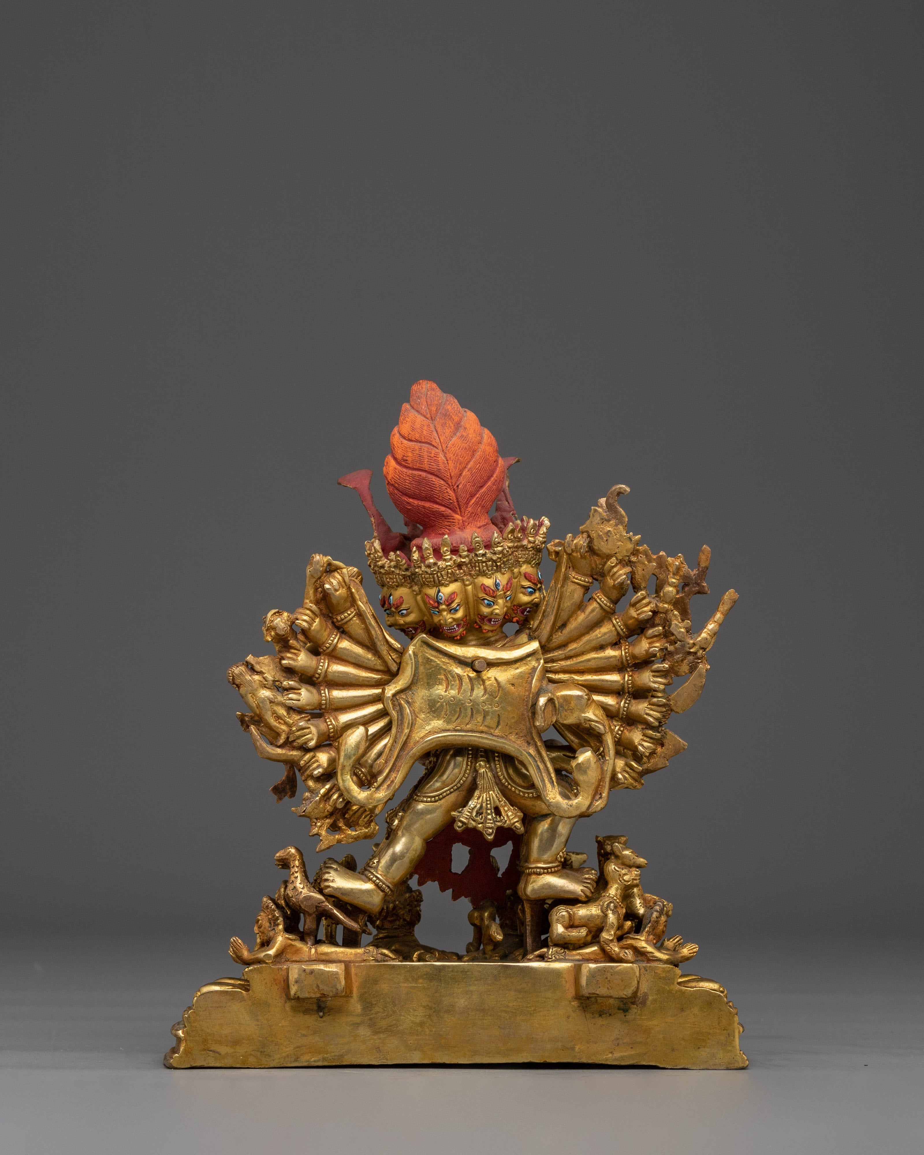 Yamantaka with Vajravetali Statue | Buffalo Headed Deity