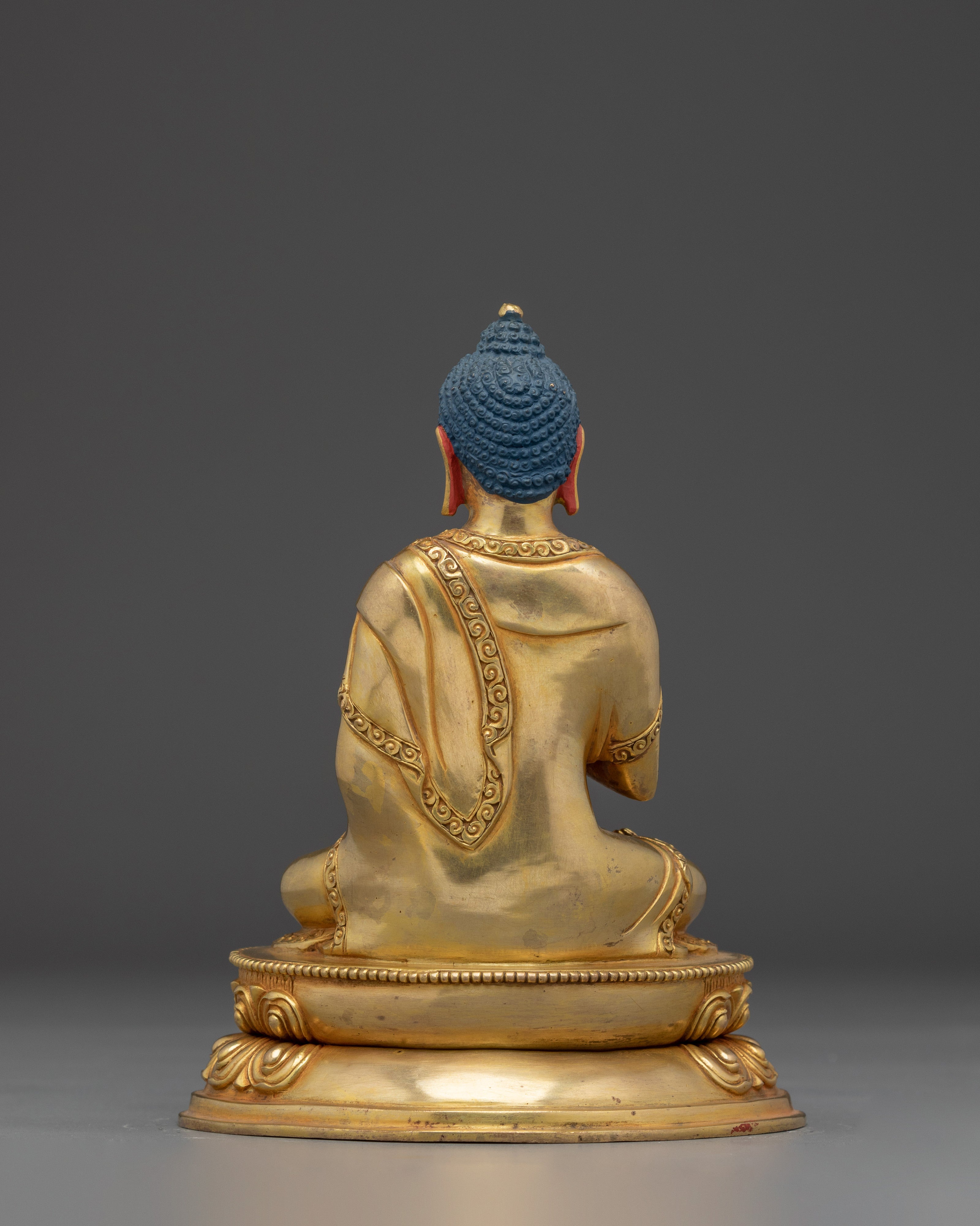 Handcrafted Gold Vairocana Buddha Statue | Sculpture of Wisdom and Enlightenment