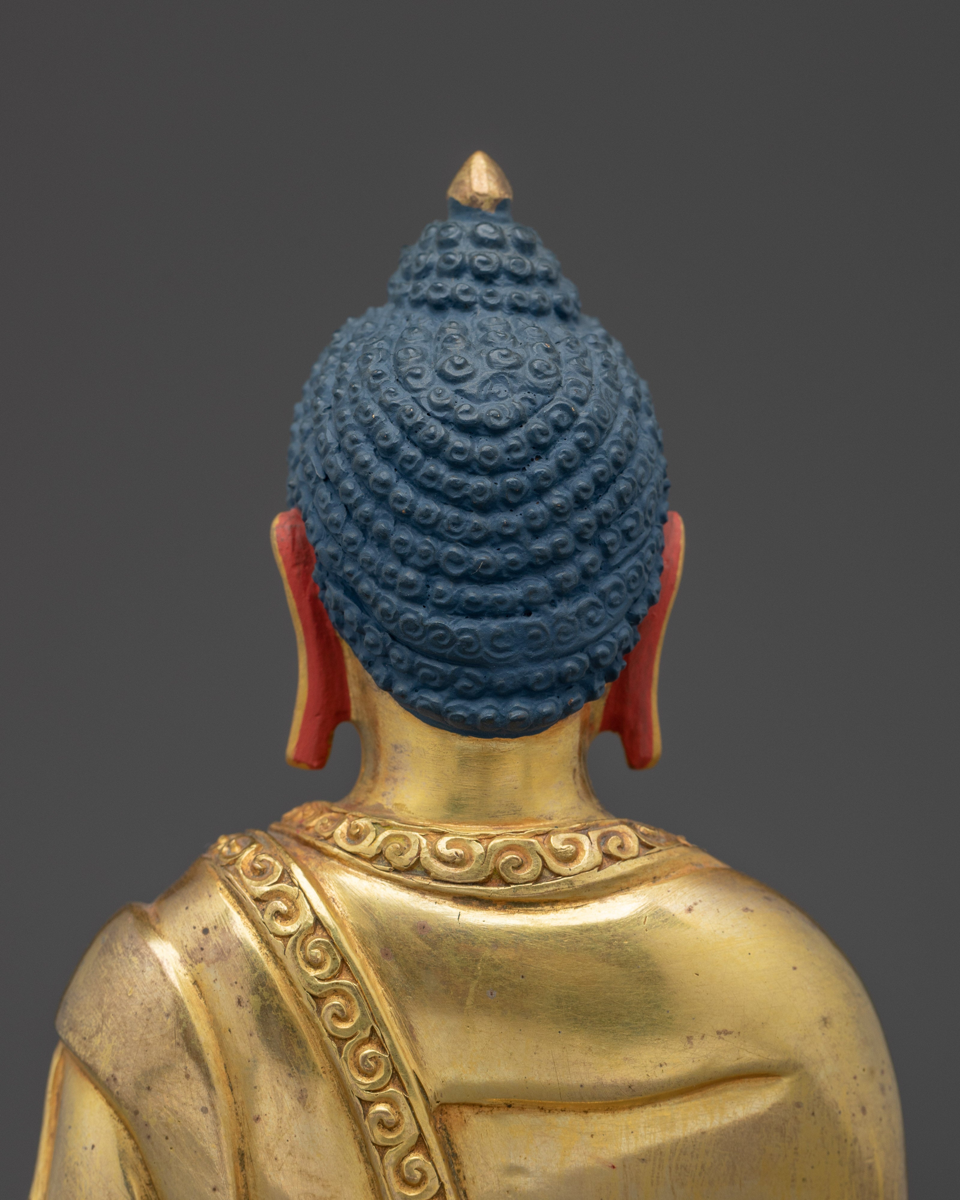 Gold Gilded Ratnasambhava Buddha Statue | Symbol of Generosity and Inner Balance